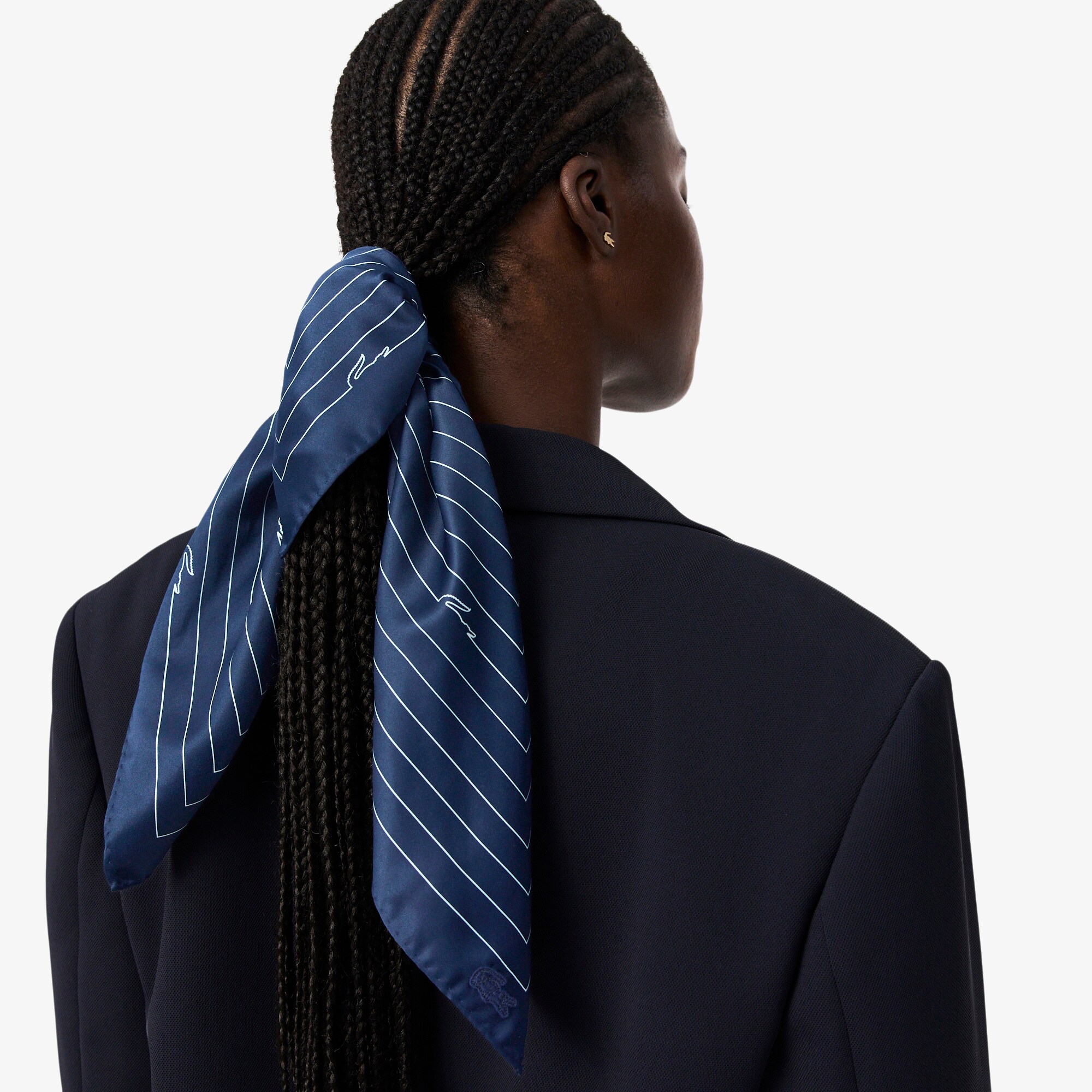 Croc Print Satin Scarf image number 3