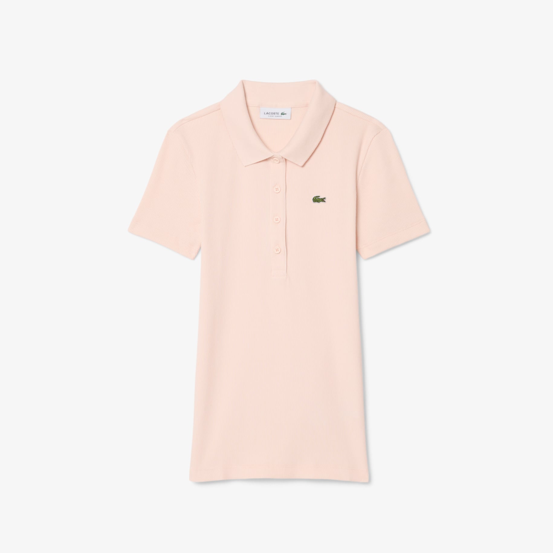 L.12.D Slim Fit Ribbed Cotton Polo Shirt image number 3