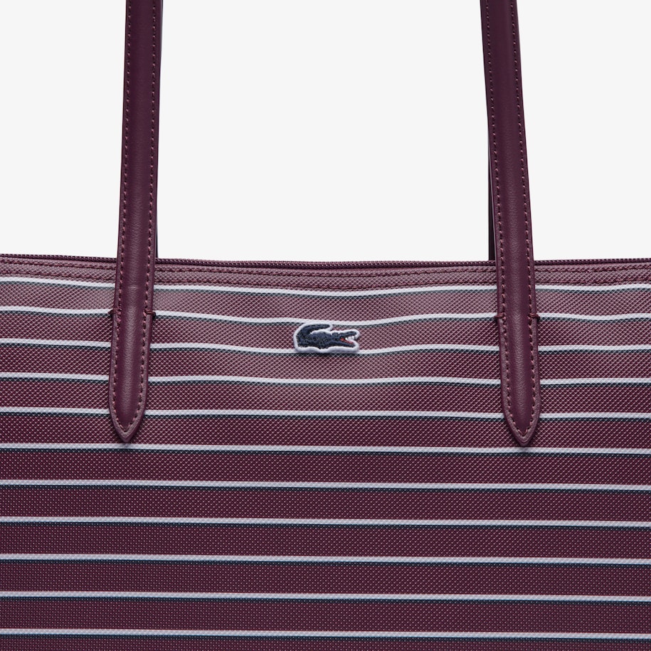 Large Striped L.12.12 Concept Tote image number 4