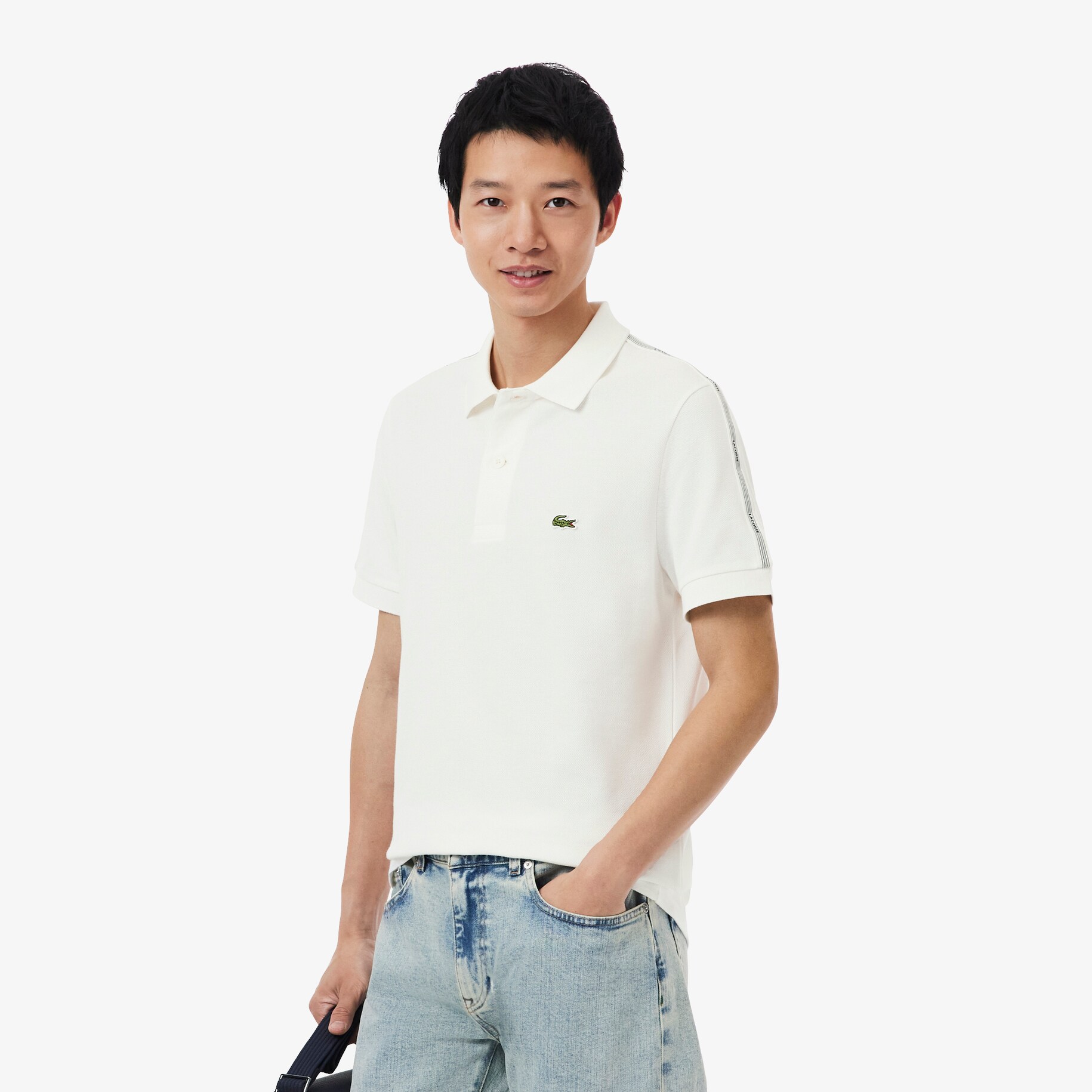 Kaos Polo Pria Logo Stripe Regular Fit image number 0