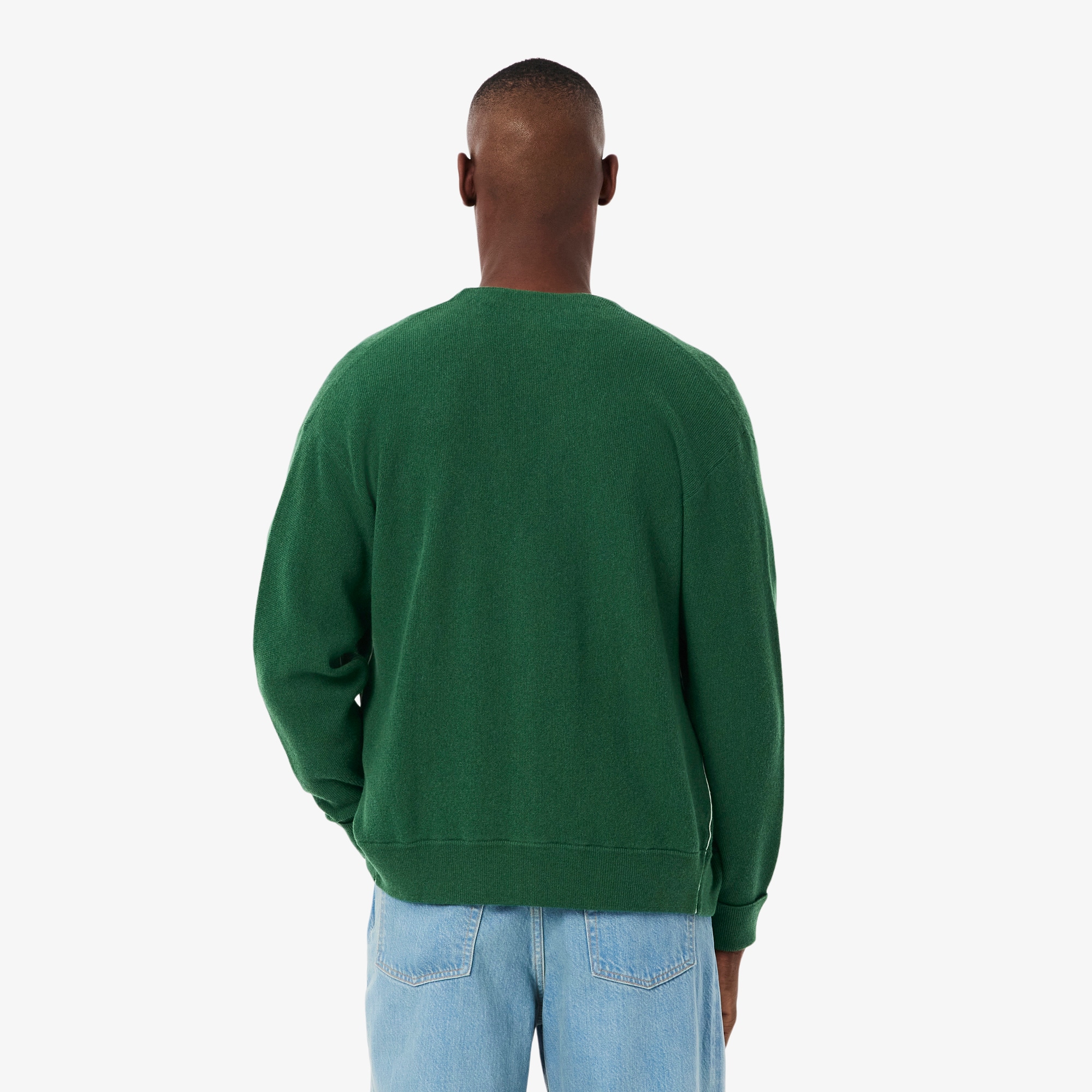 Relaxed Fit Carded Wool Cardigan image number 2