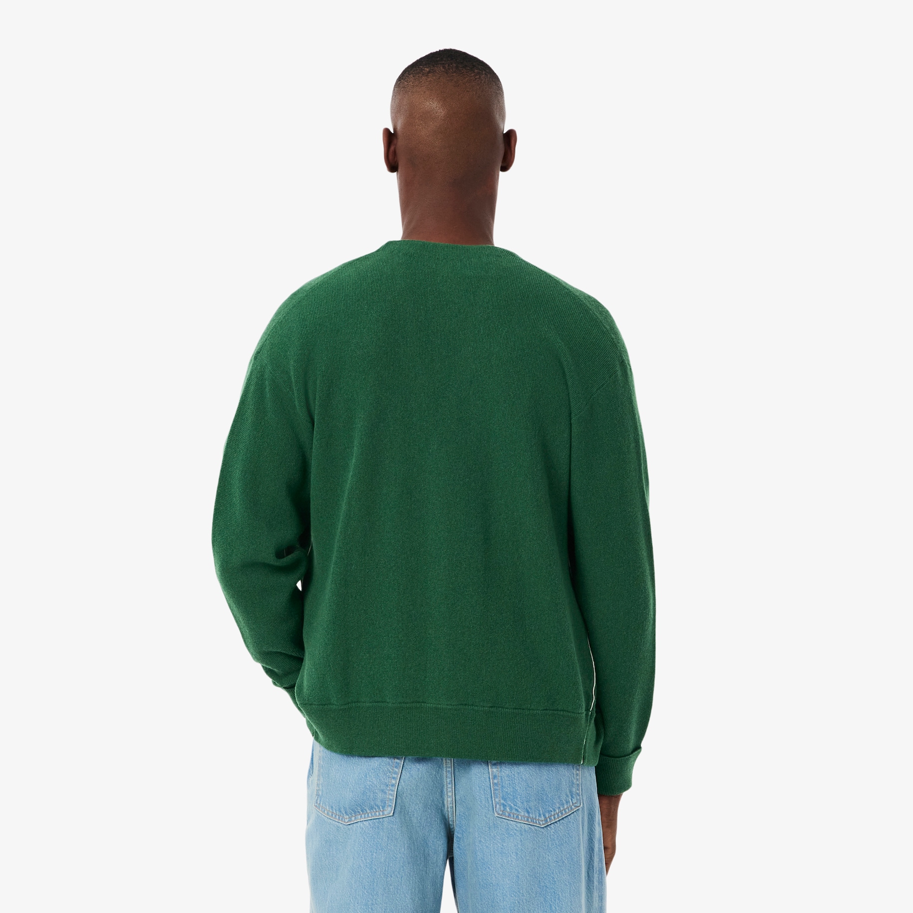Relaxed Fit Carded Wool Cardigan image number 2
