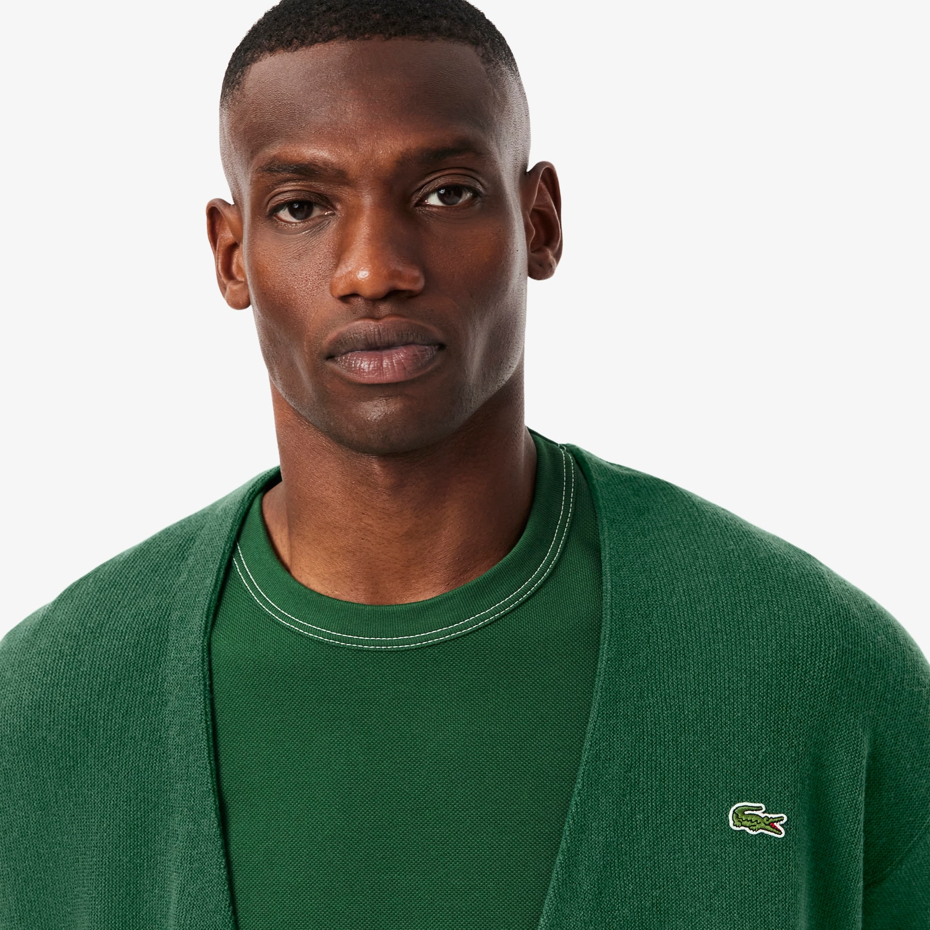 Relaxed Fit Carded Wool Cardigan image number 1