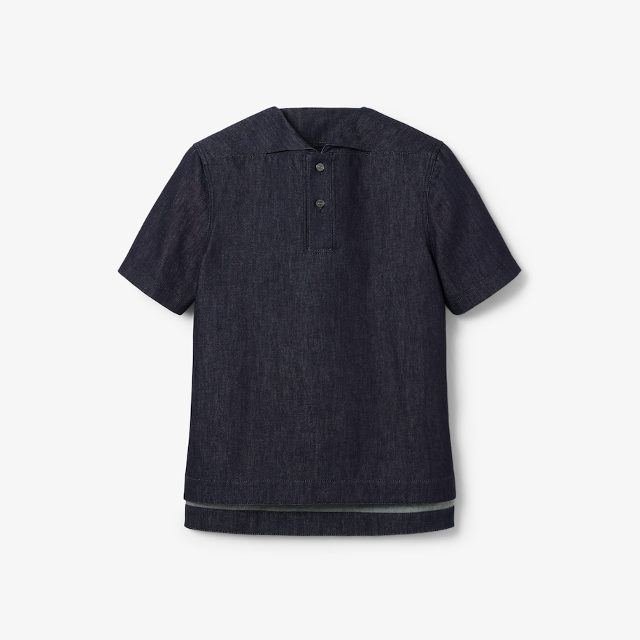 Kaos Polo Denim Loose Fit Runway image number 3