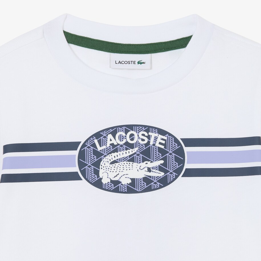 Kaos Katun Monogram Print image number 2