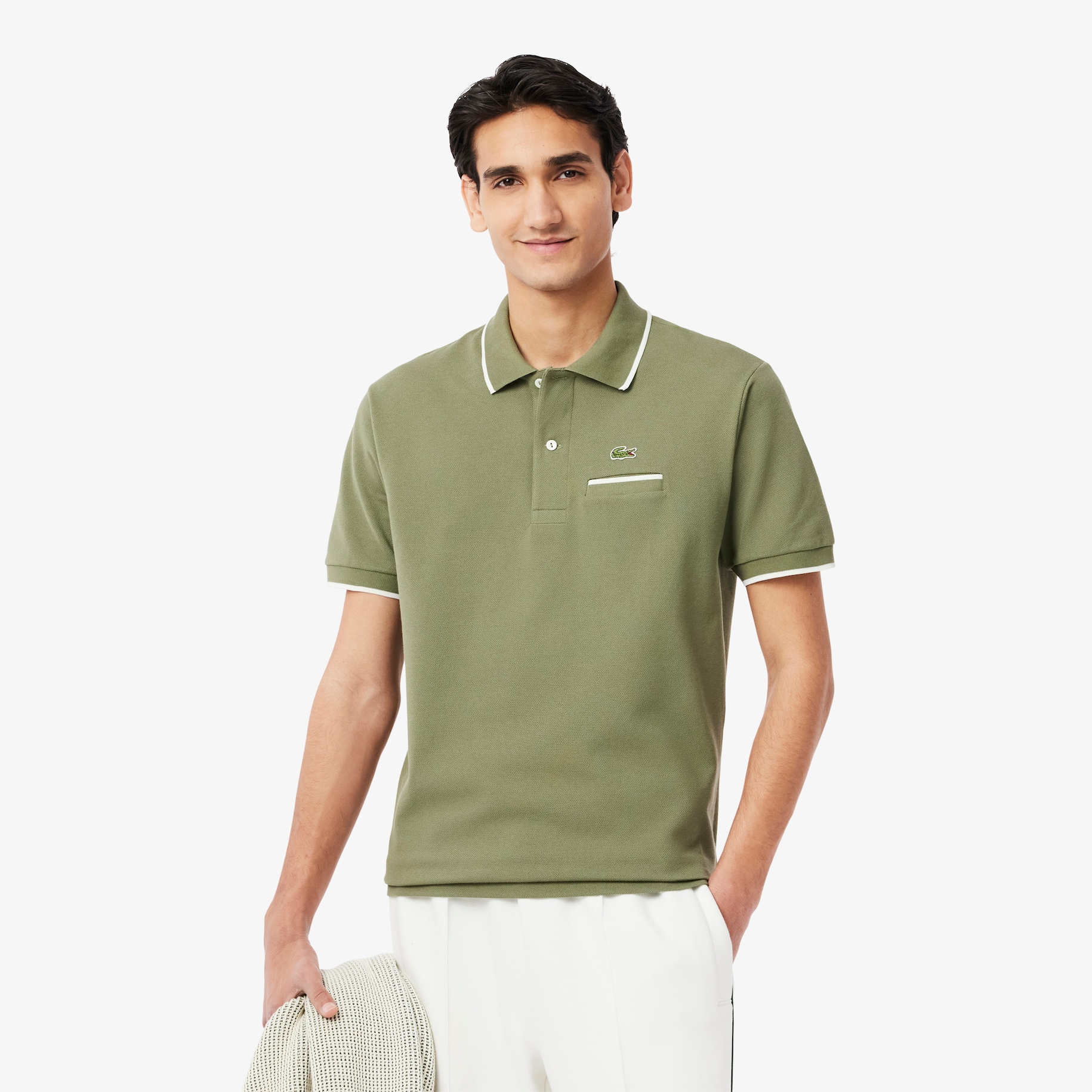 Kaos Polo L.12.12 Classic Fit Aksen Saku image number 0