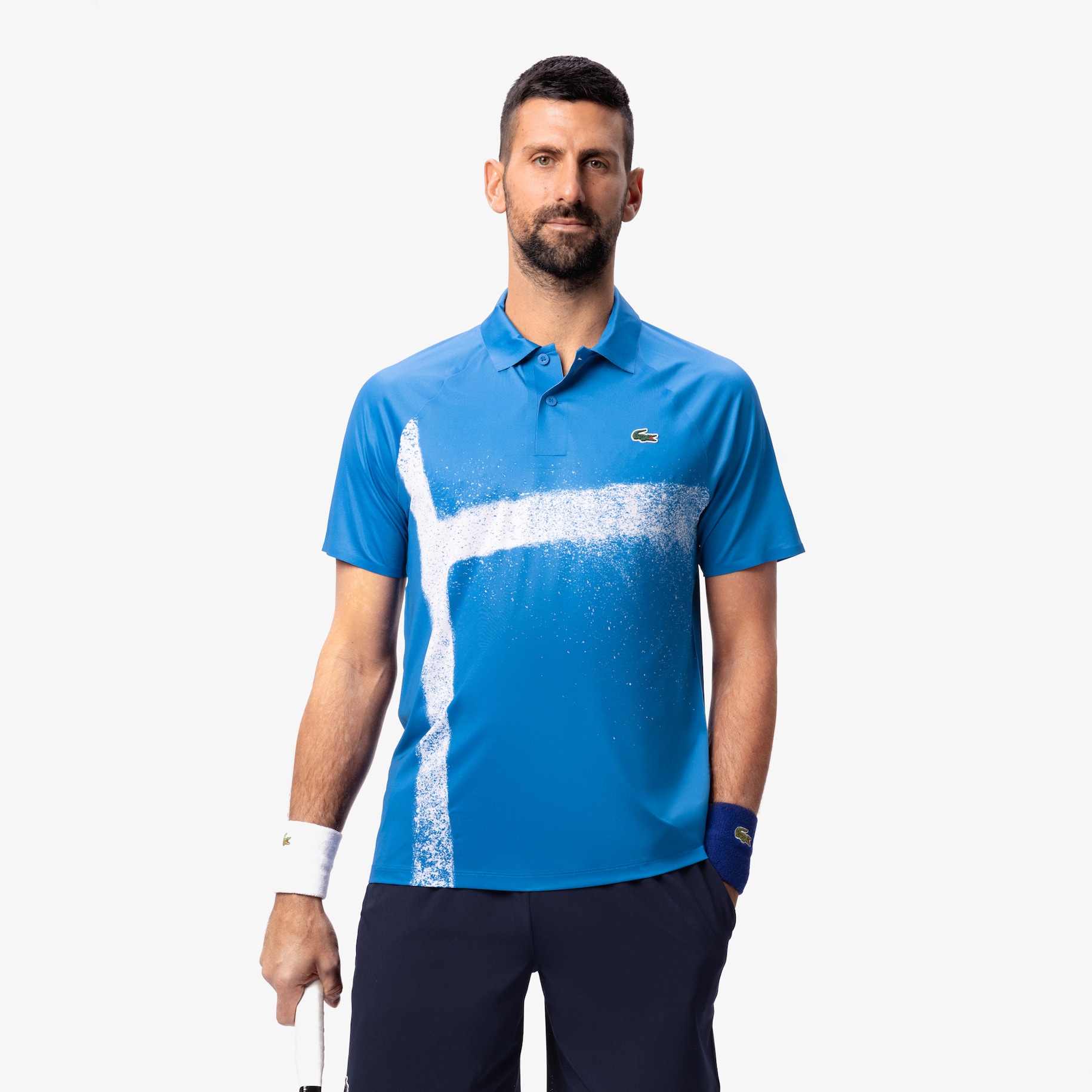 Kaos Polo Lacoste Tennis x Novak Djokovic On Court image number 0