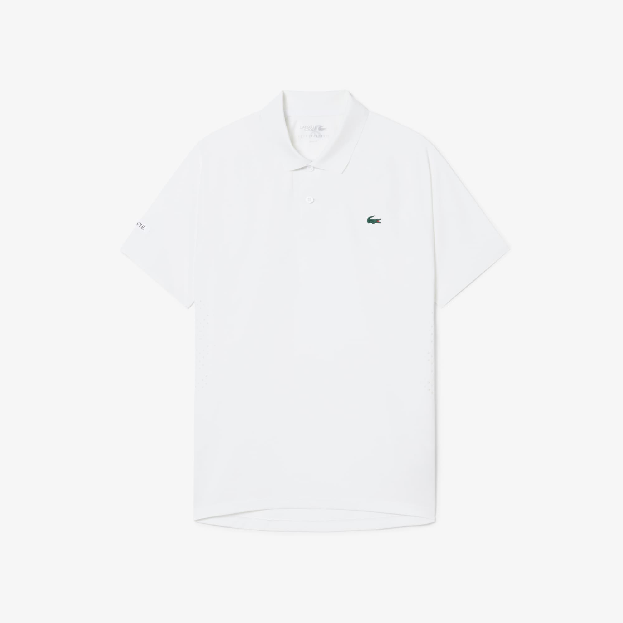 Kaos Polo Lacoste Tenis x Novak Djokovic On Court image number 3