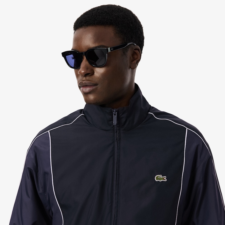 Jaket Track Colour-Block Water-Repellent image number 1