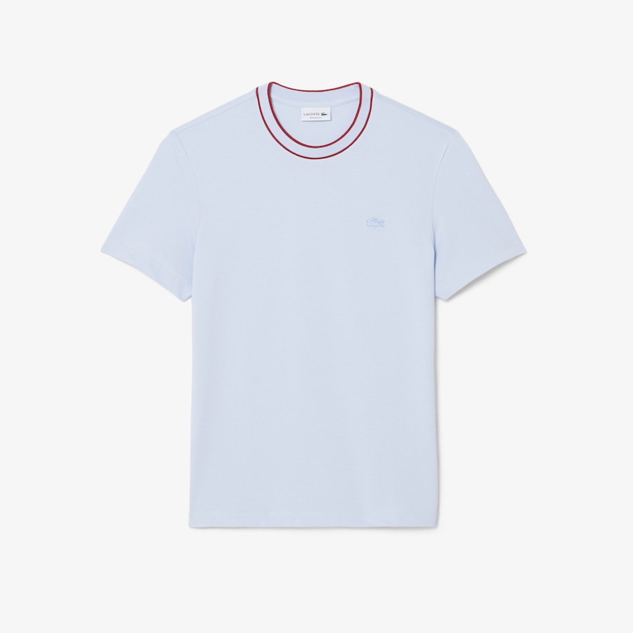 Stretch Piqu&eacute; Stripe Collar T-Shirt image number 3