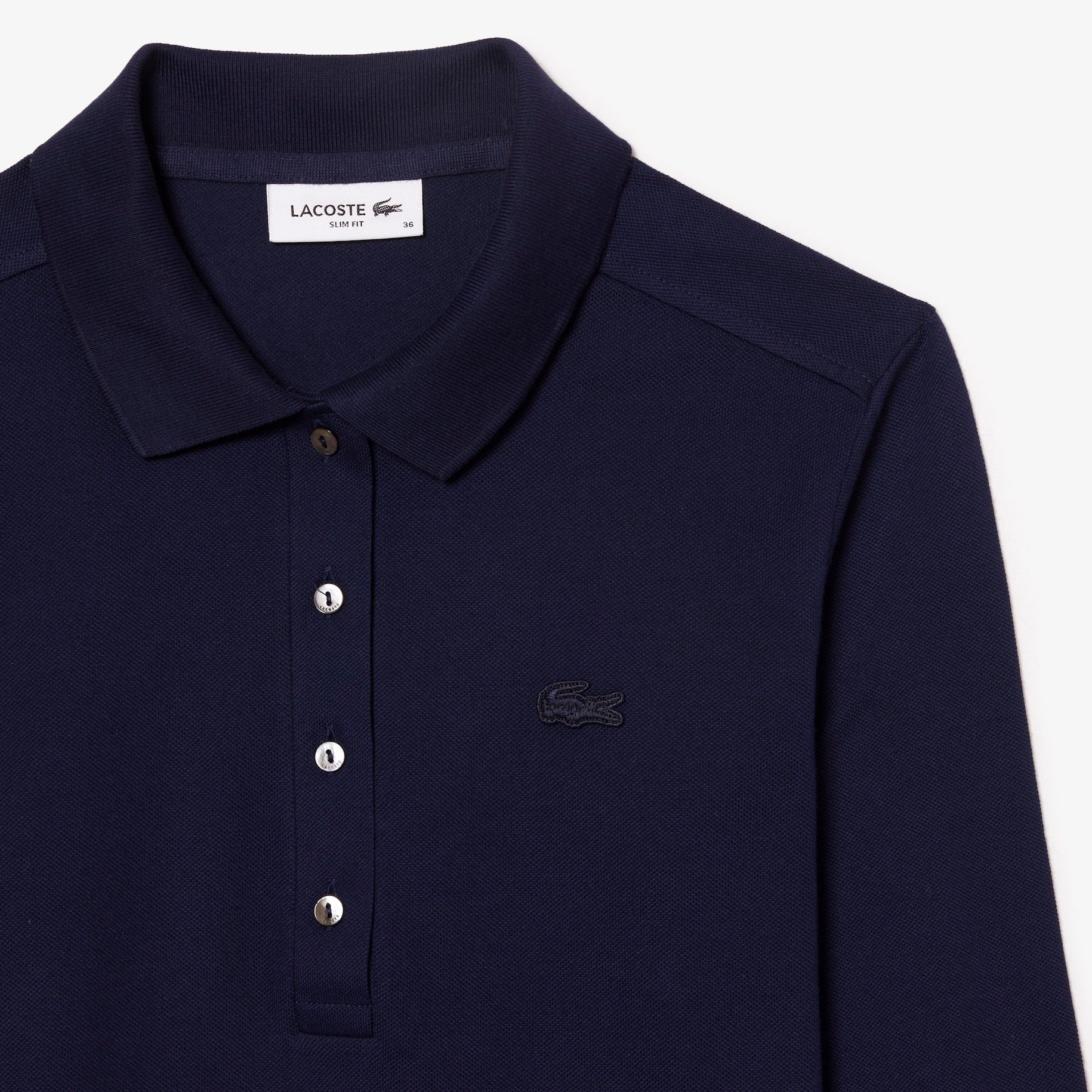 Slim Fit L.12.D Stretch Mini Piqué Polo Shirt image number 4