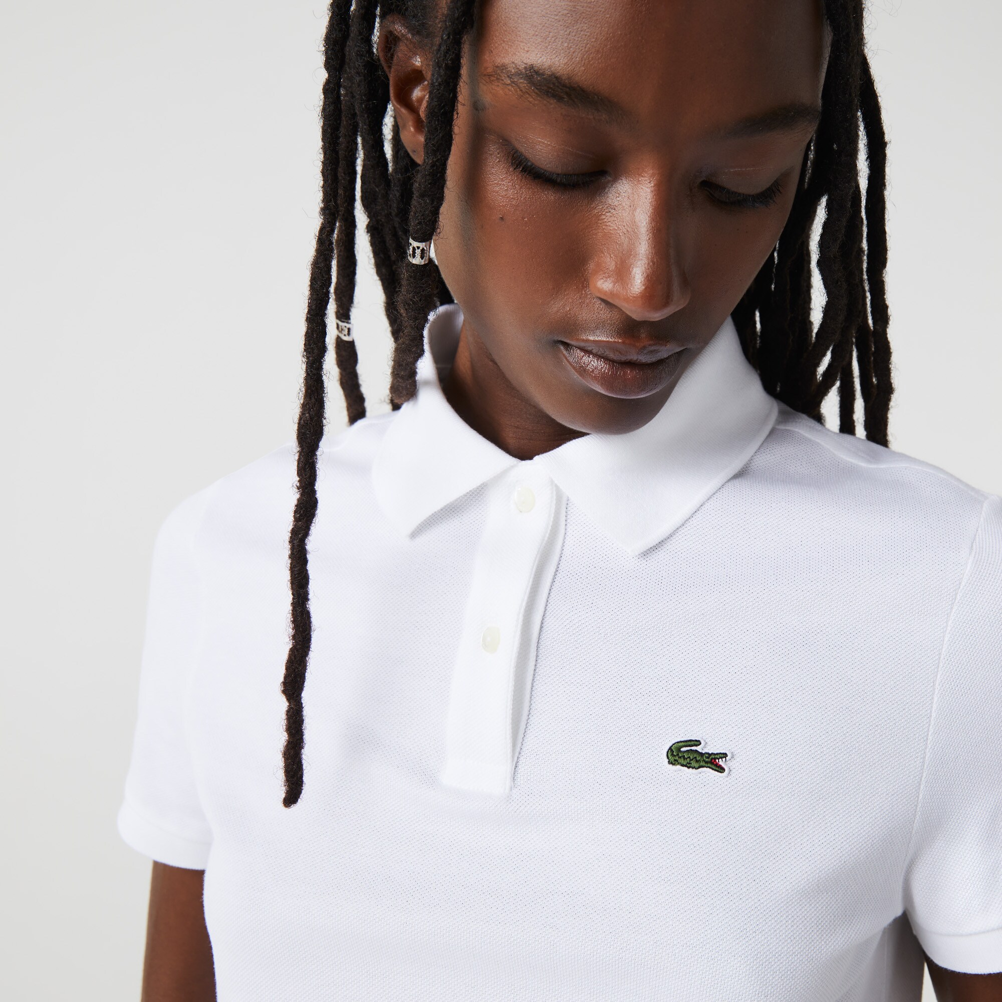 Women's Lacoste Regular Fit Soft Cotton Petit Piqu&eacute; Polo Shirt image number 3