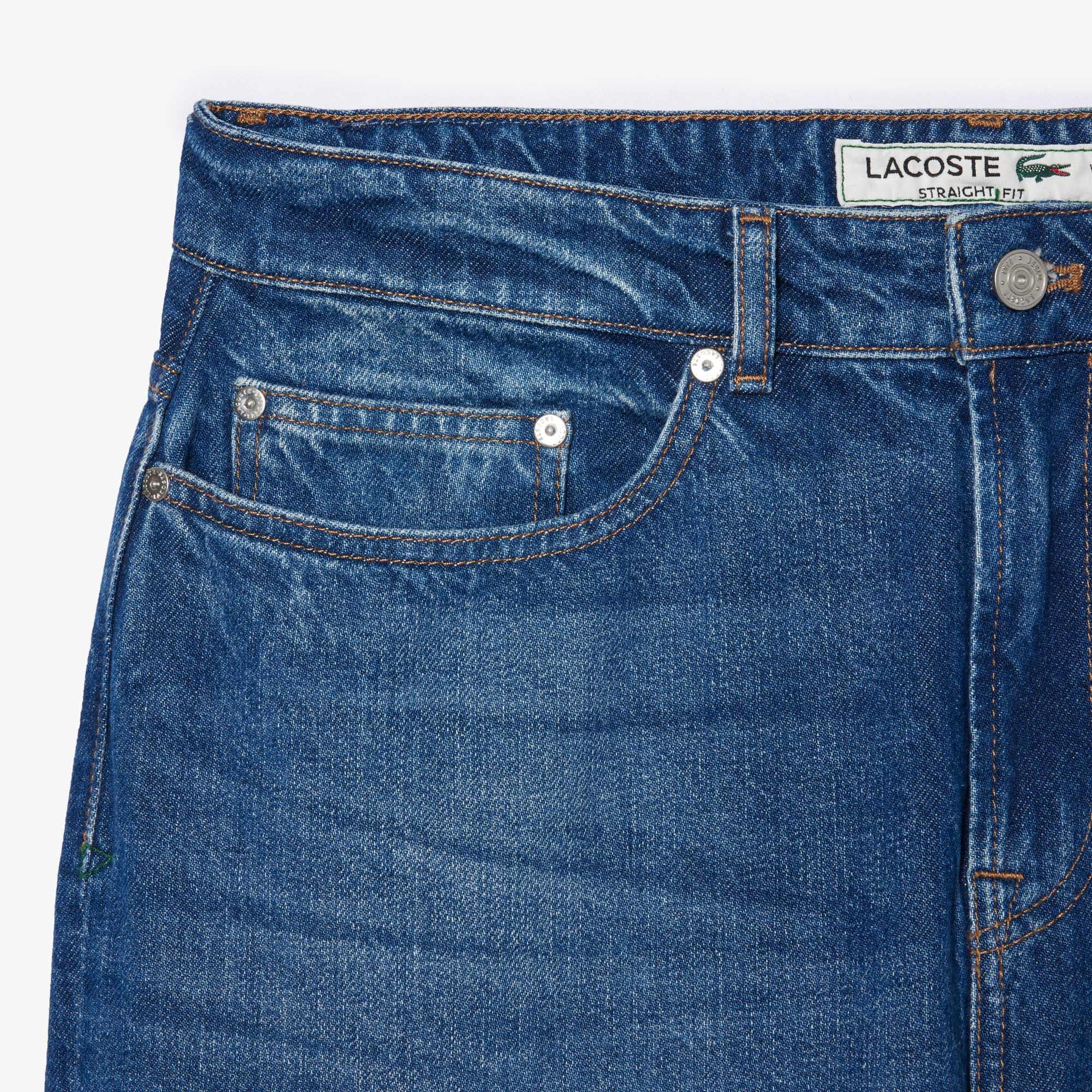Celana Denim Jeans Pria Indigo Straight Leg image number 4