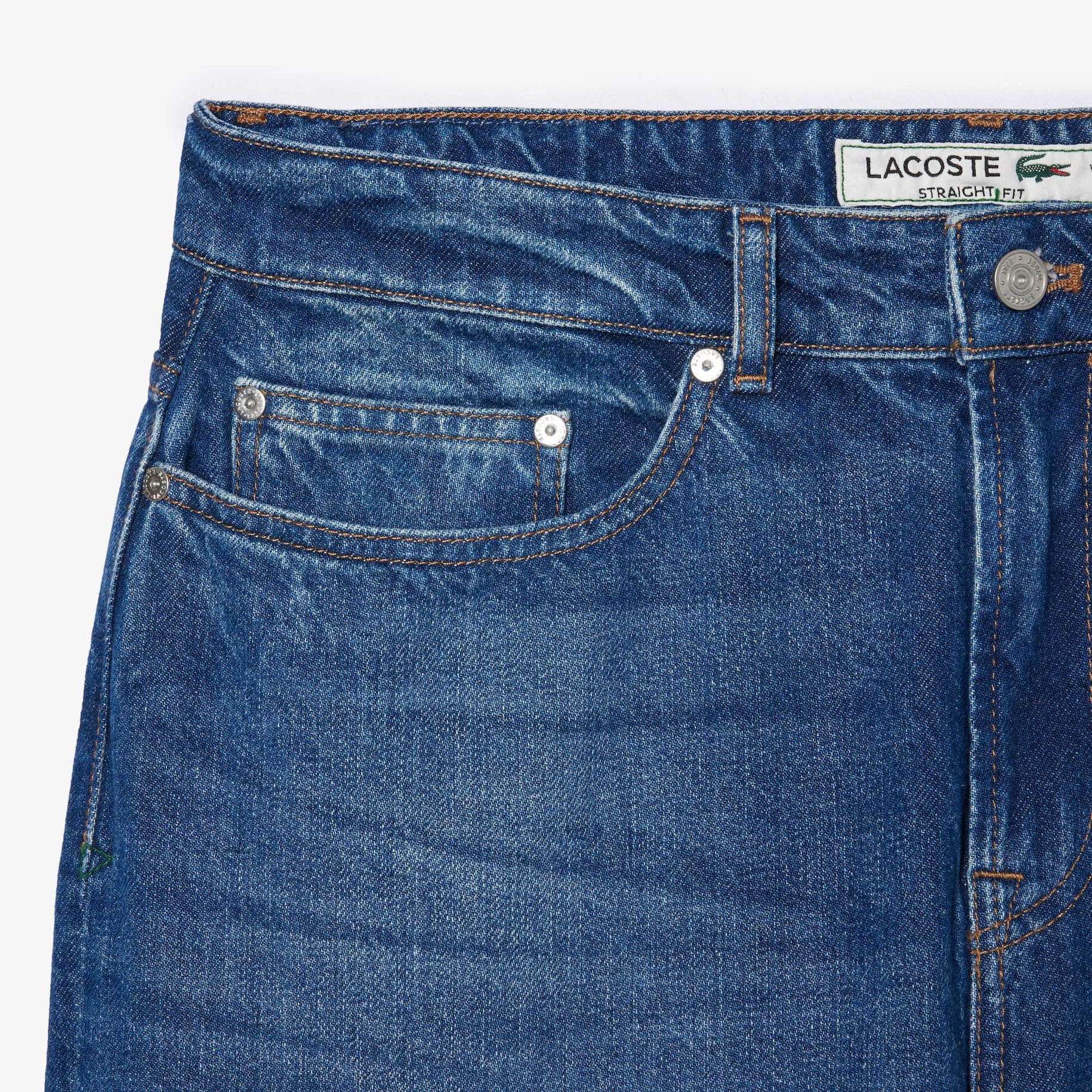 Celana Denim Jeans Pria Indigo Straight Leg image number 4
