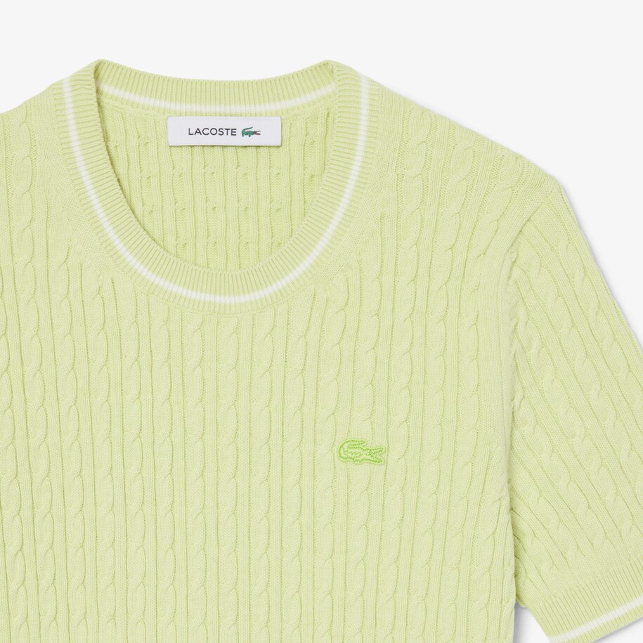 Sweater Cable Knit Lengan Pendek image number 4