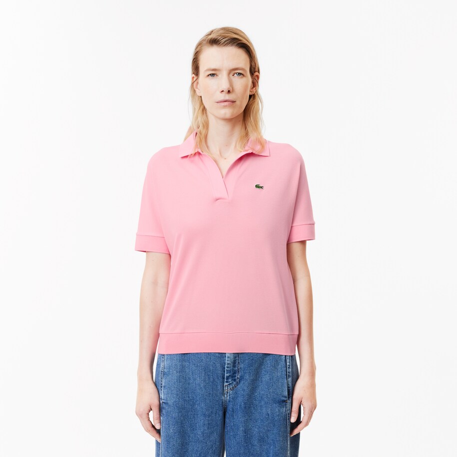 Relaxed Fit Fluid Piqu&eacute; Polo Shirt image number 0