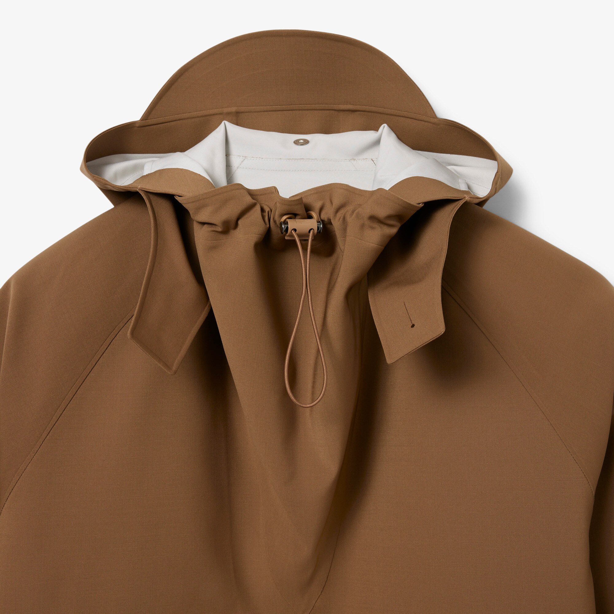 Jaket Windbreaker Campuran Wol Runway image number 7