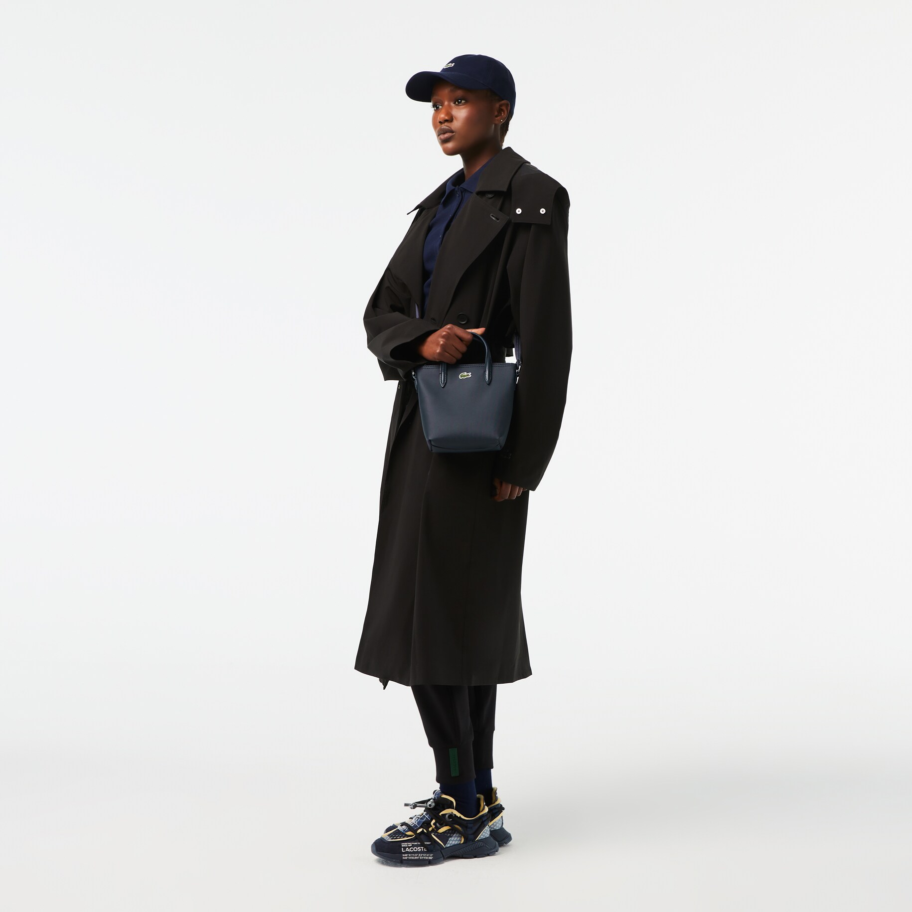 Tas Wanita Lacoste Tote Mini Zip Kanvas Lapis Petit Piqu&eacute; Konsep L.12.12 image number 1