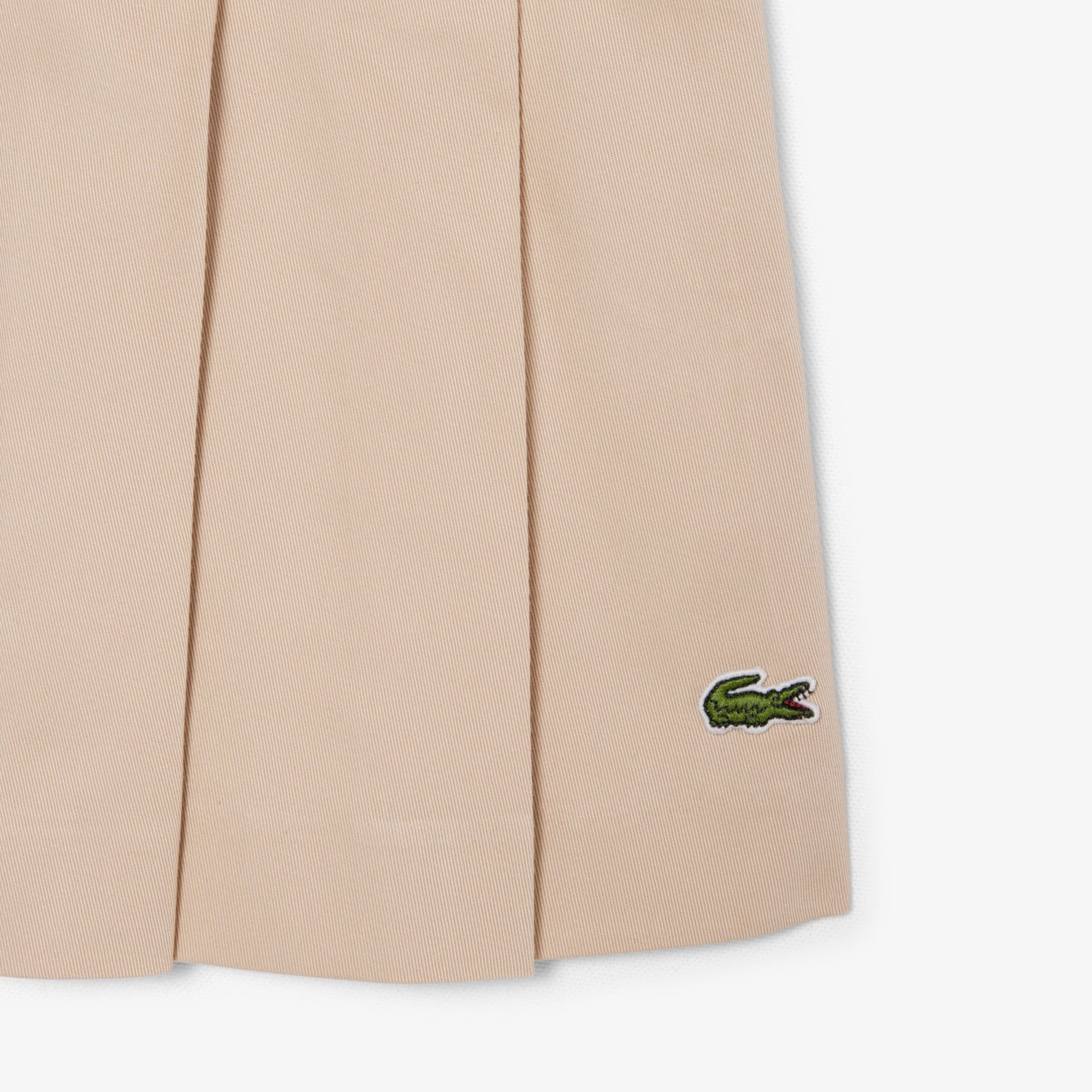 Short Stretch Cotton Pleated Skirt image number 5