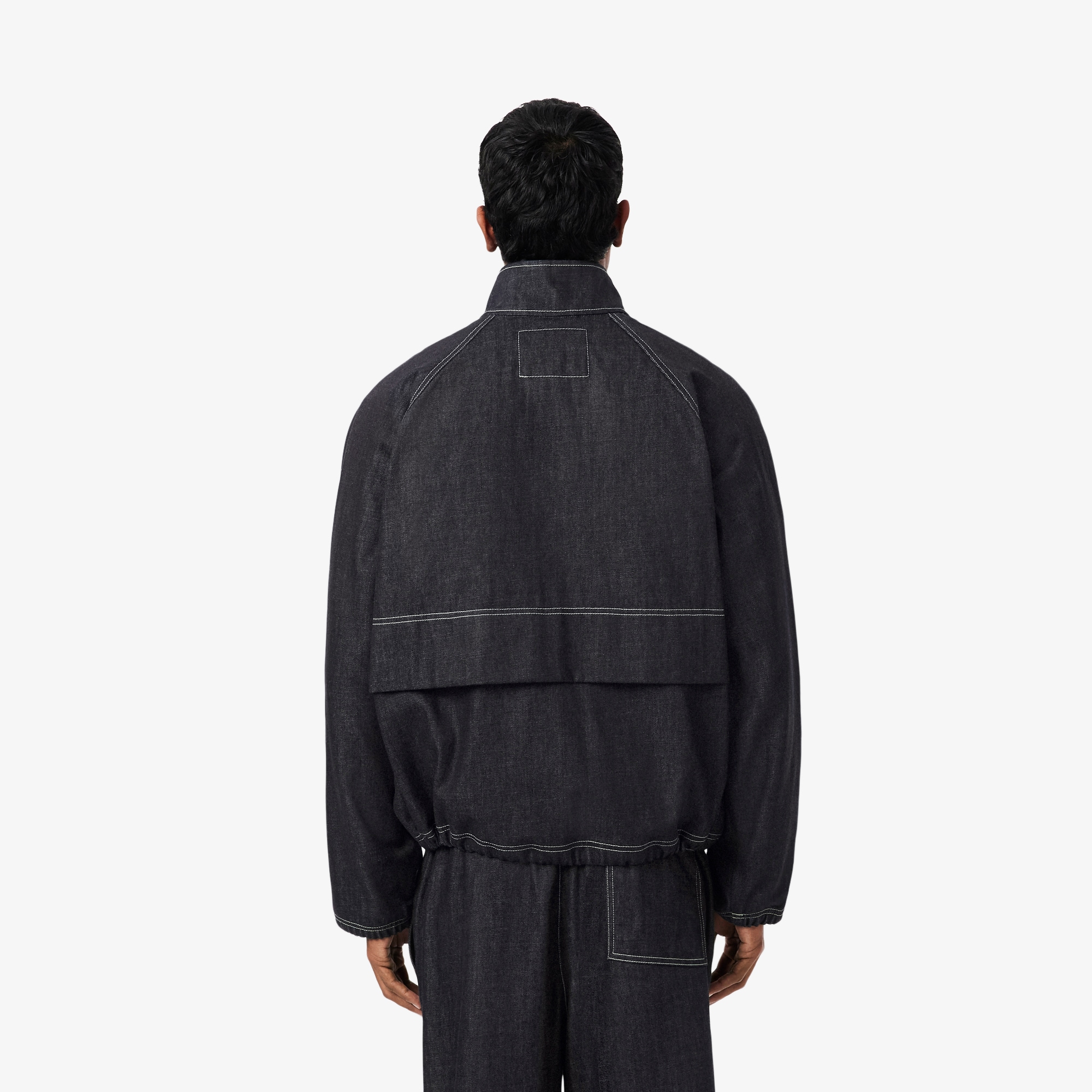 Jaket Denim Zipped Oversized image number 2