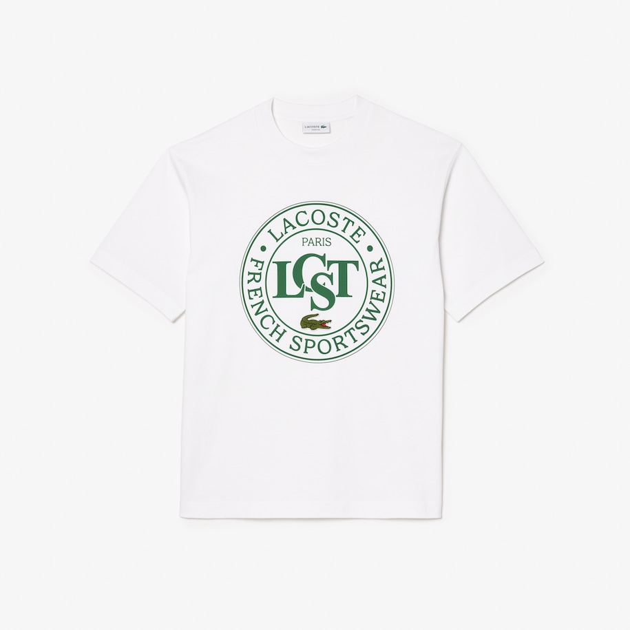 Kaos Katun Tebal Bermotif Loose Fit image number 3