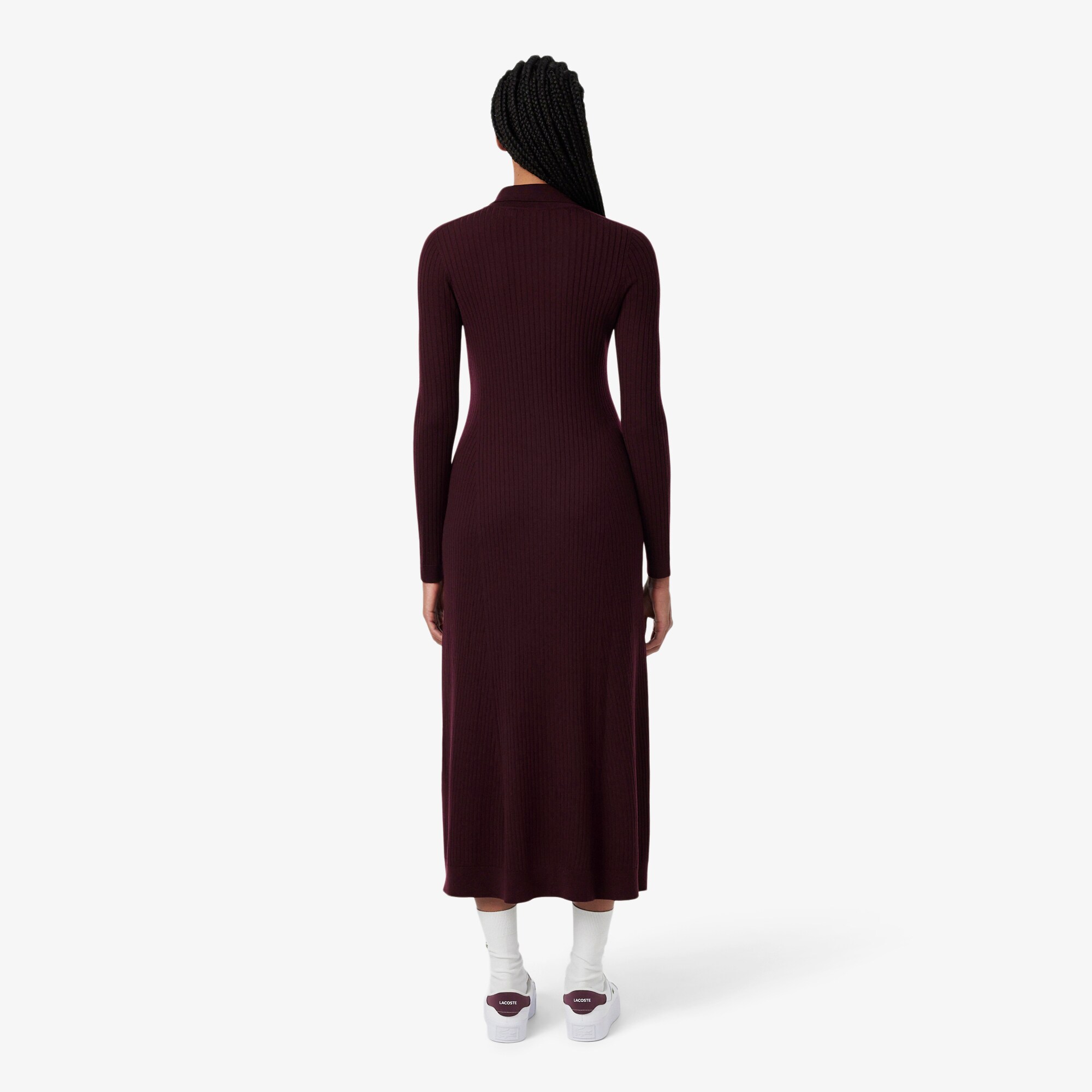 Dress 3D Knit Merino Wol Kerah Polo image number 2