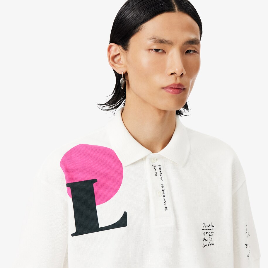 Kaos Polo Graphic Piqu&eacute; Loose Fit Runway image number 1