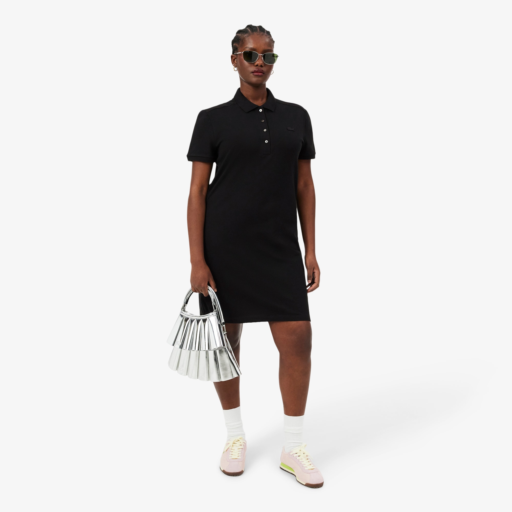 Slim Fit Stretch Mini Piqu&eacute; Polo Dress image number 8