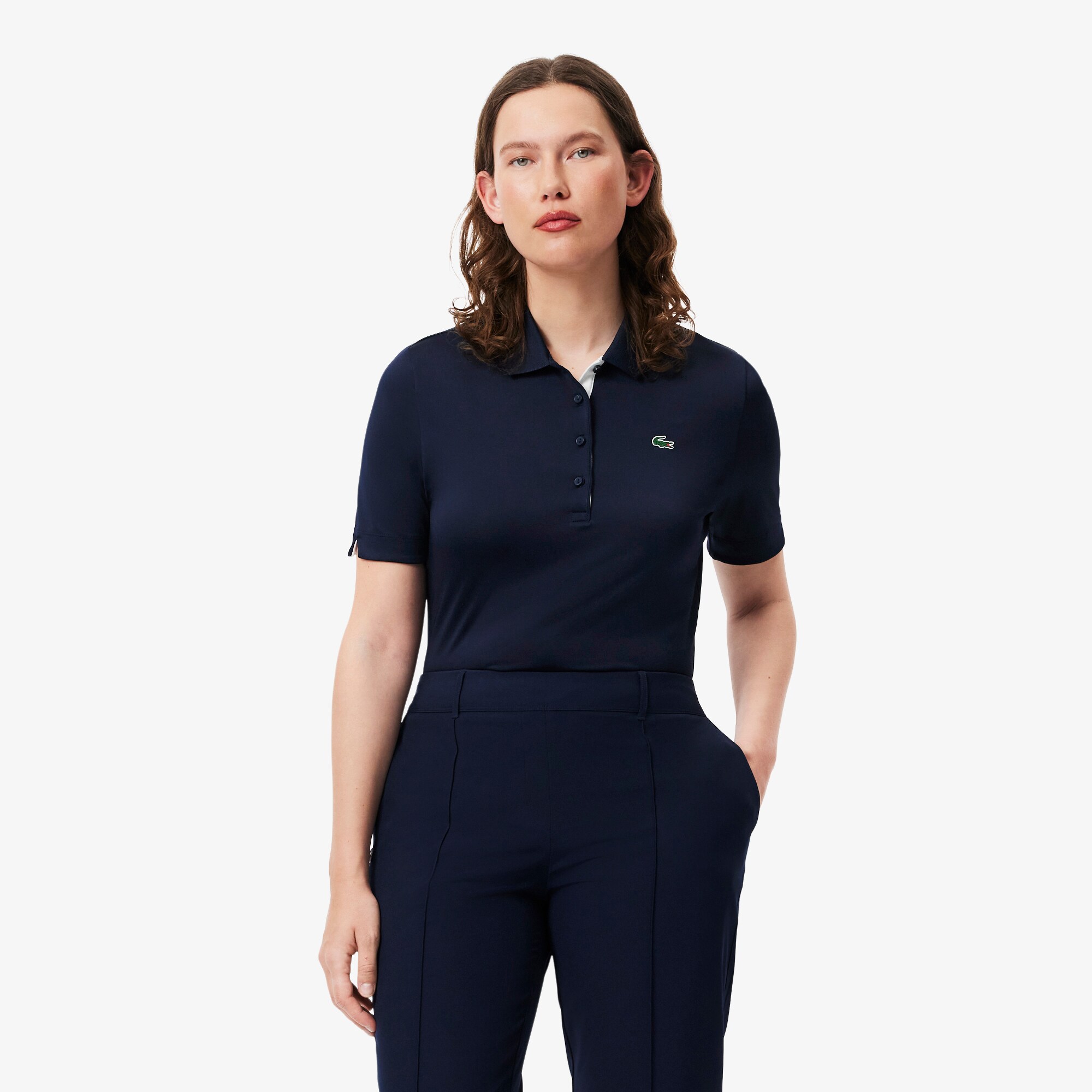 Slim Fit UV Protect Stretch Golf Polo Shirt image number 9