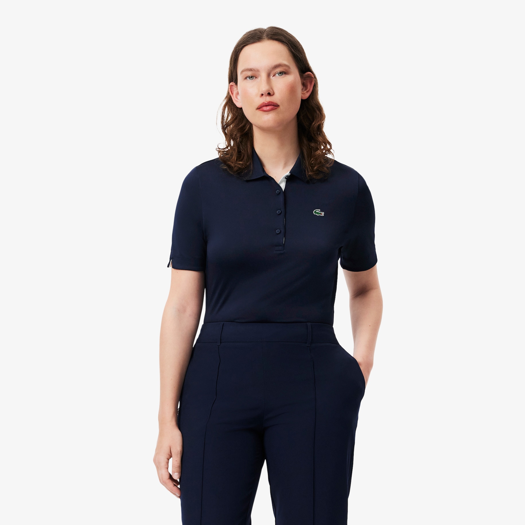 Slim Fit UV Protect Stretch Golf Polo Shirt image number 9