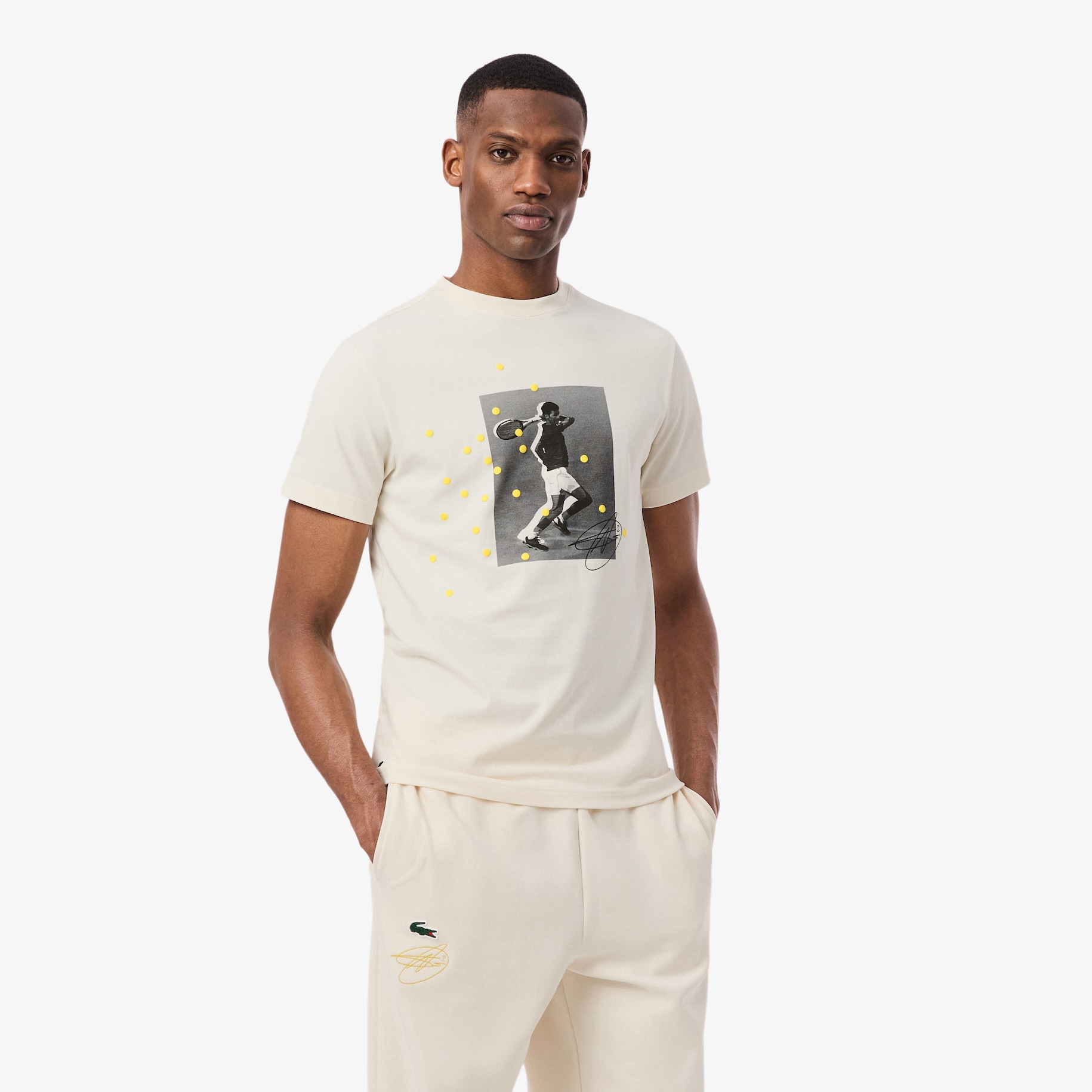 Kaos Graphic Lacoste Tenis x Novak Djokovic image number 0