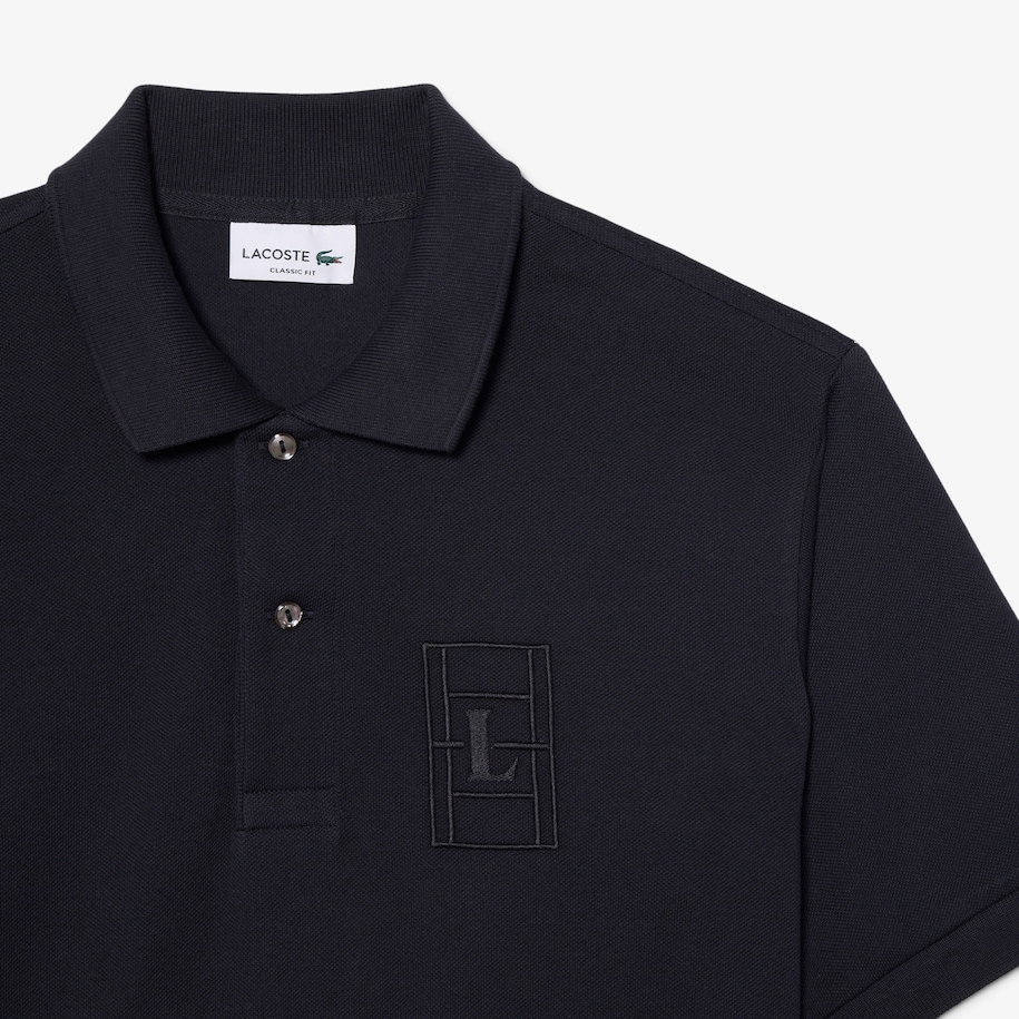 Kaos Polo Embroidery Detail  Petit Piqu&eacute; Classic Fit image number 4