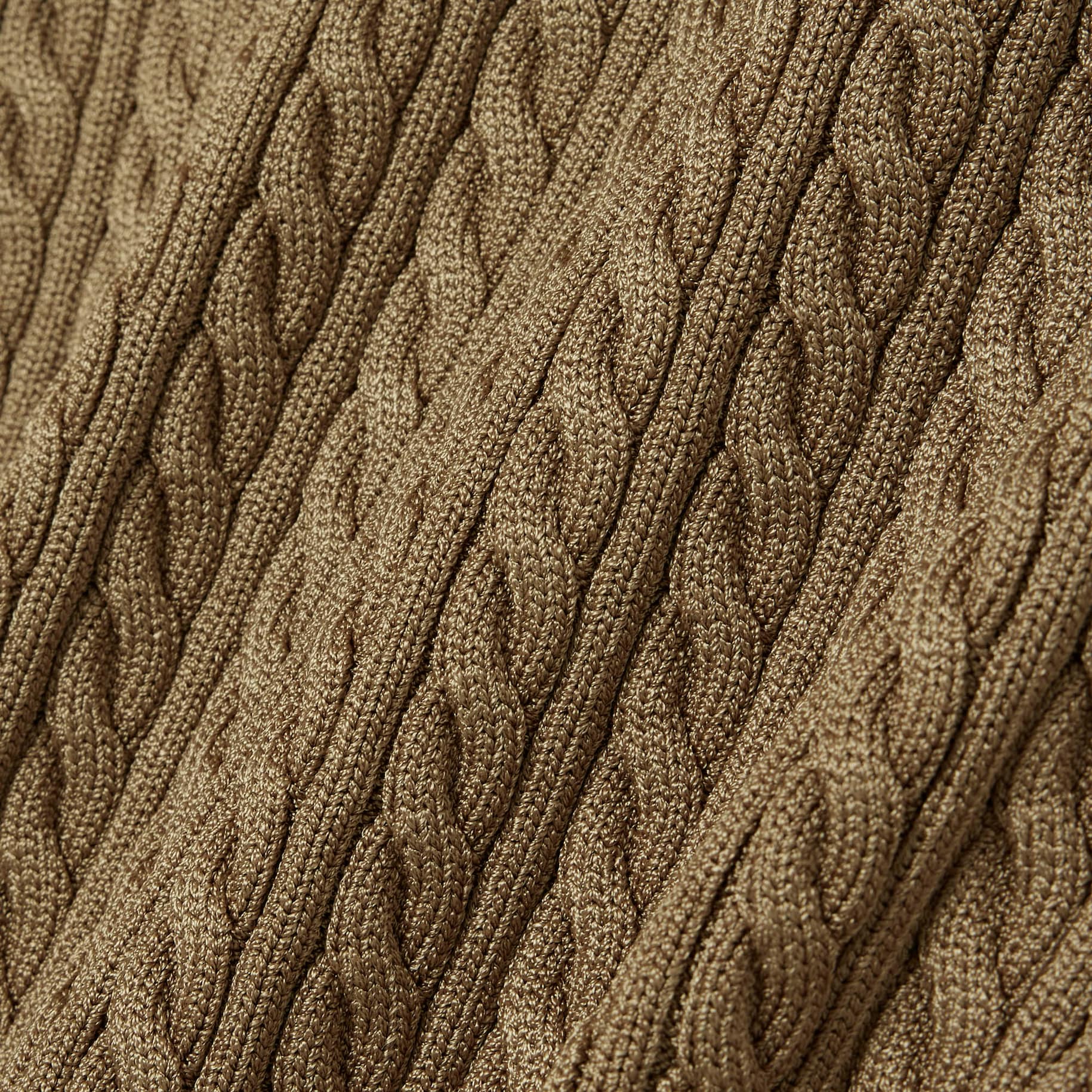 Sweater Kerah Polo Rajut Cable Runway image number 8