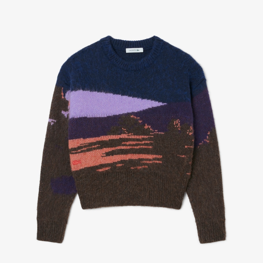 Landscape Jacquard Wool Sweater image number 3