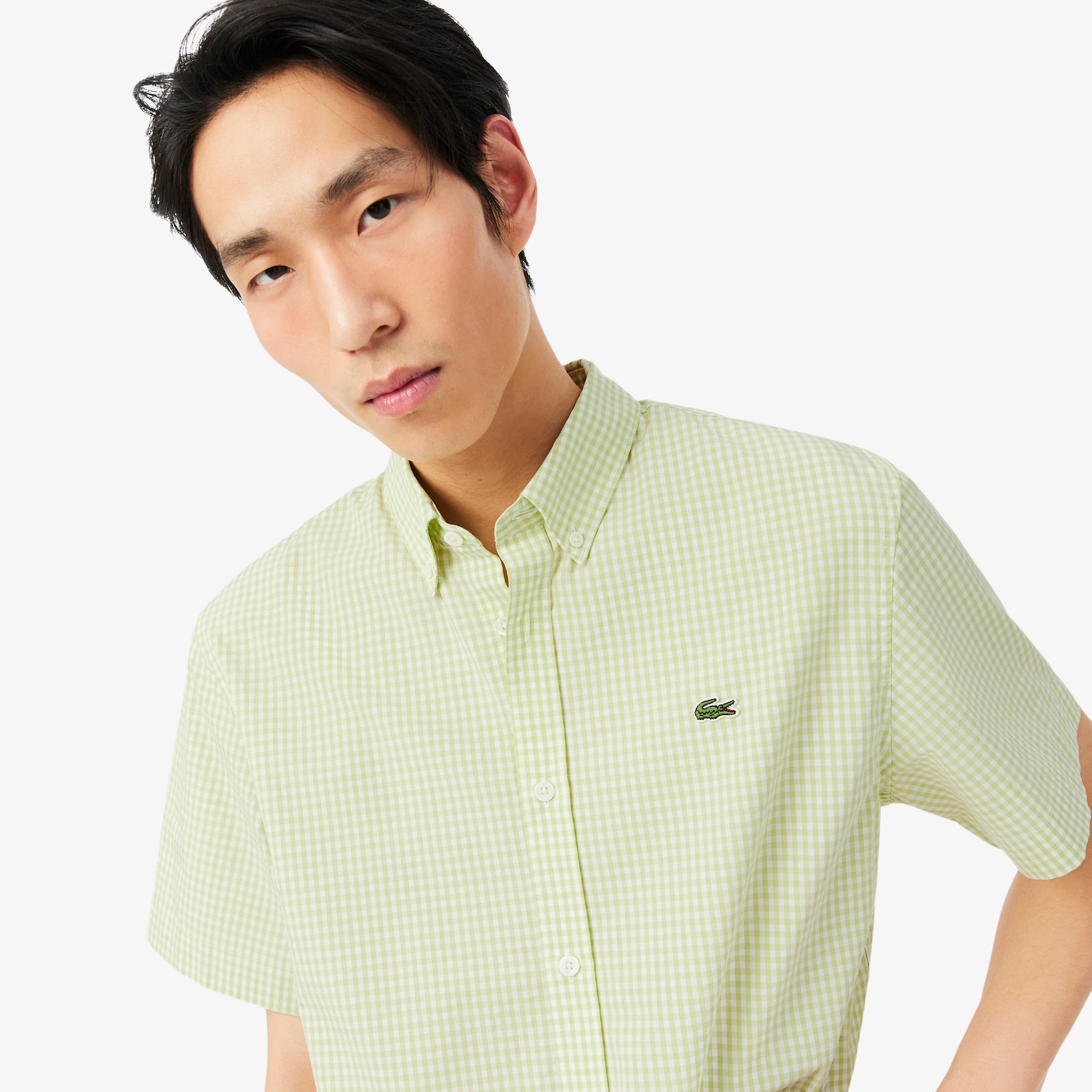 Kemeja Pria Regular Fit Plaid Lengan Pendek image number 1