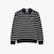 Striped 3D Knit Cotton Crew Neck Sweater image number 3