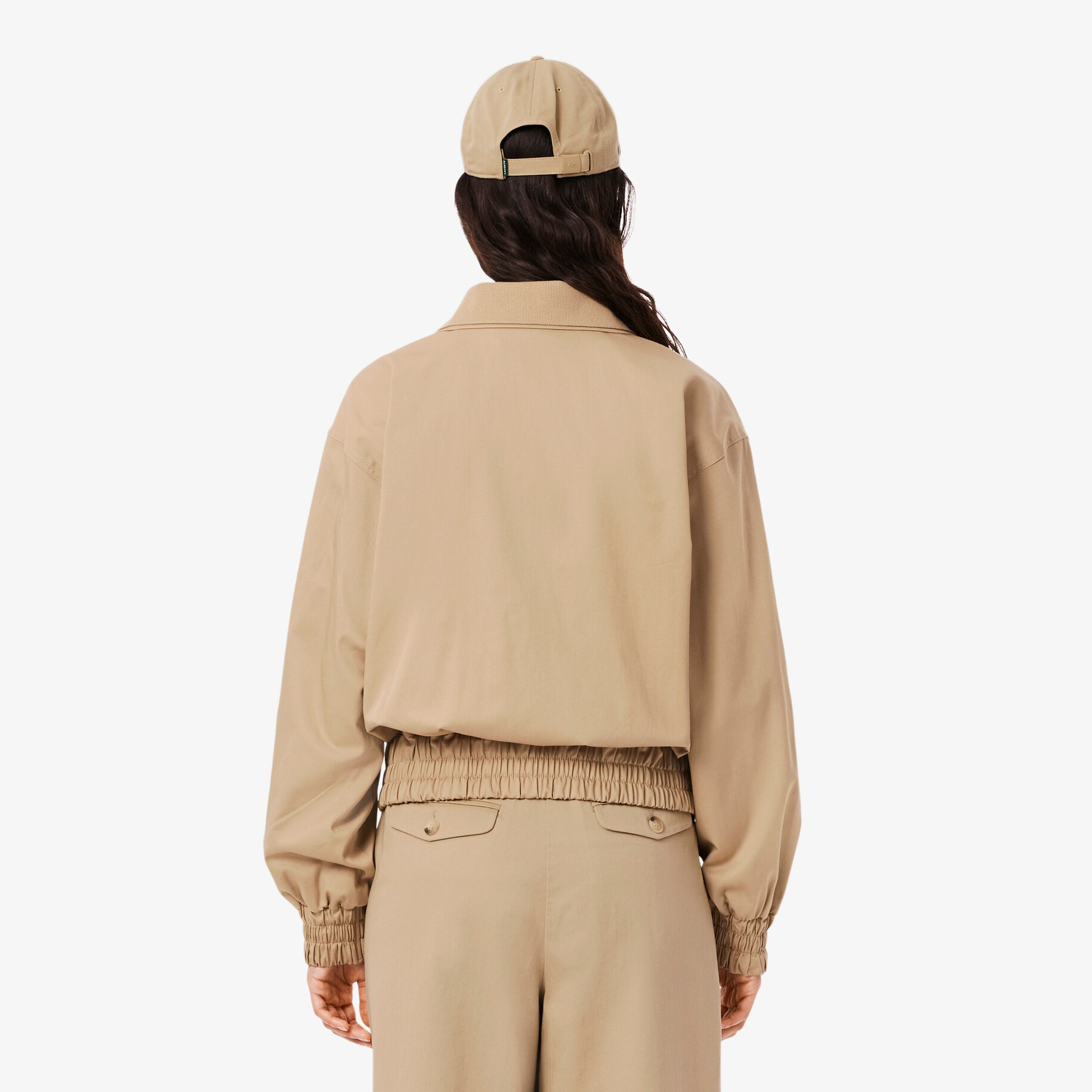 Double Collar Stretch Gabardine Jacket image number 2