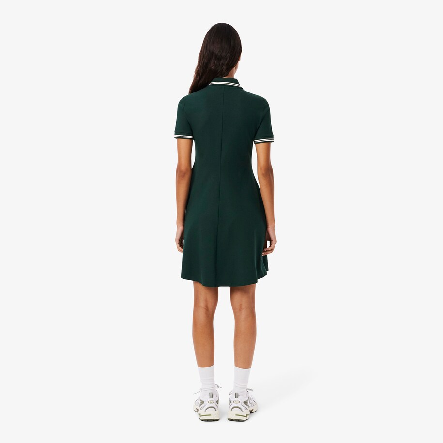 Stretch Polo Collar Skater Dress image number 2