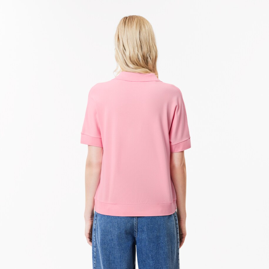 Relaxed Fit Fluid Piqu&eacute; Polo Shirt image number 2