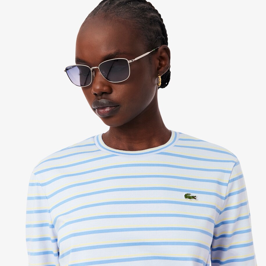 Long Sleeved Striped Jersey T-shirt image number 1