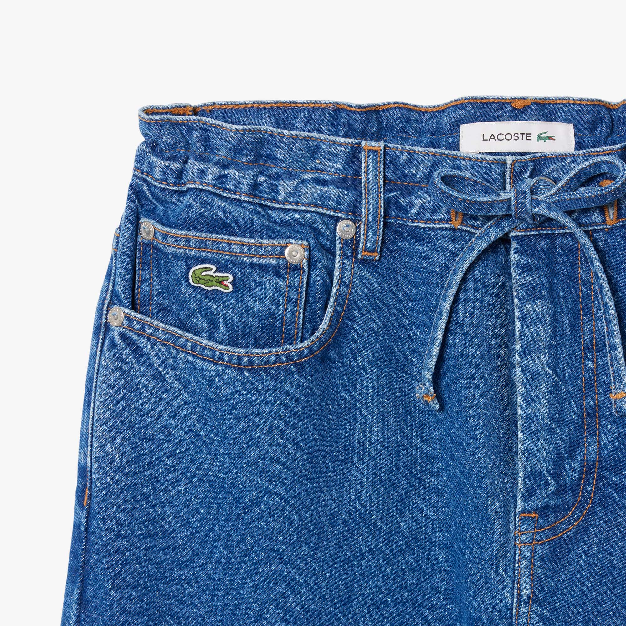 Wide Leg Denim Pants image number 4