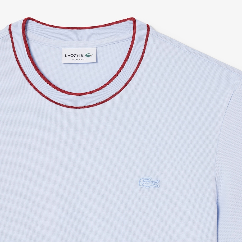 Stretch Piqu&eacute; Stripe Collar T-Shirt image number 4