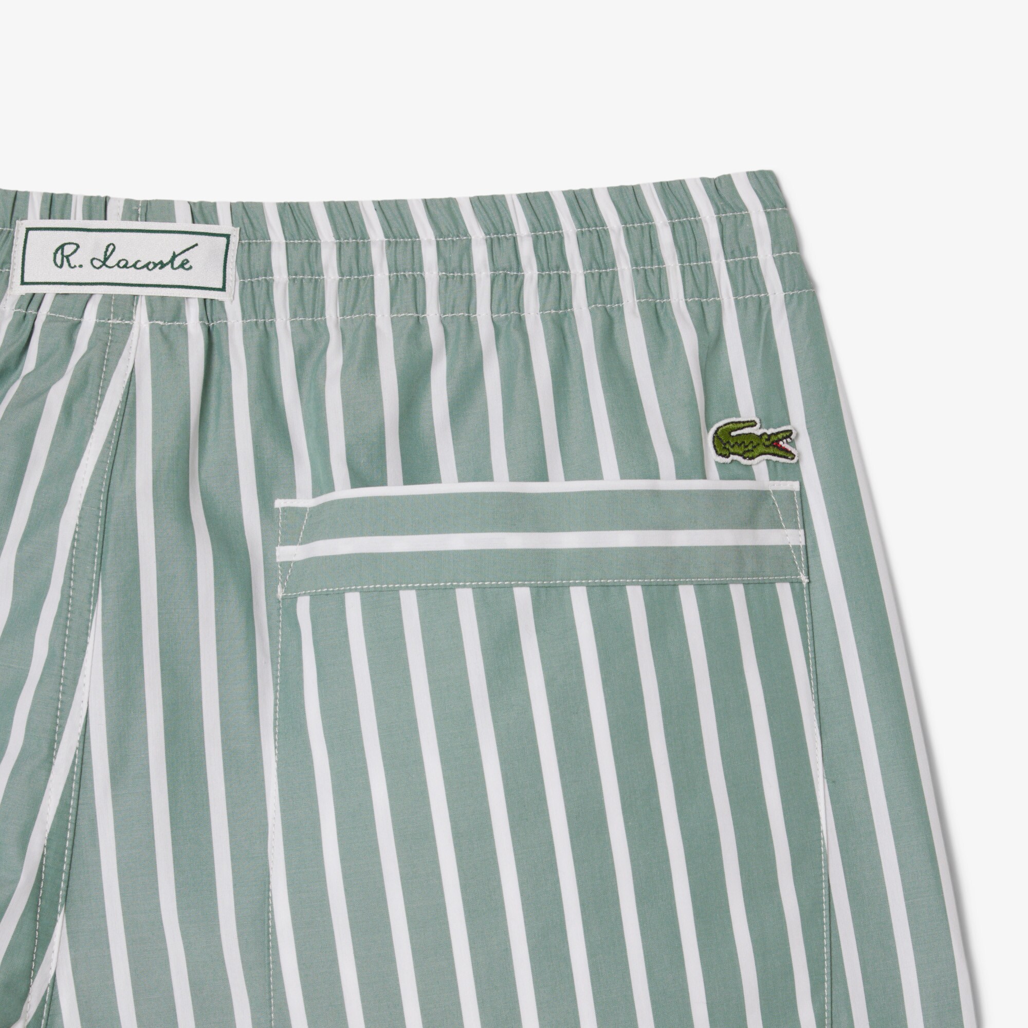 Celana Pendek Bergaris Relaxed Fit image number 5