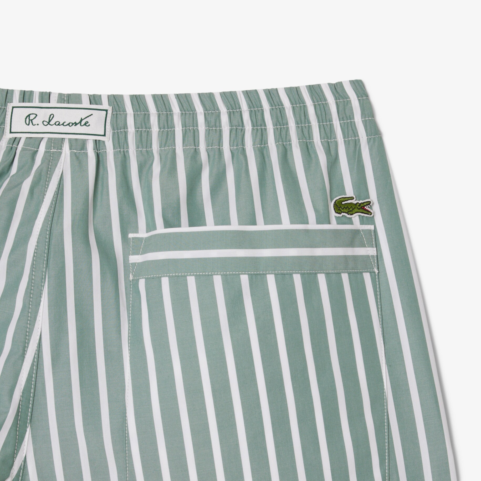 Celana Pendek Bergaris Relaxed Fit image number 5