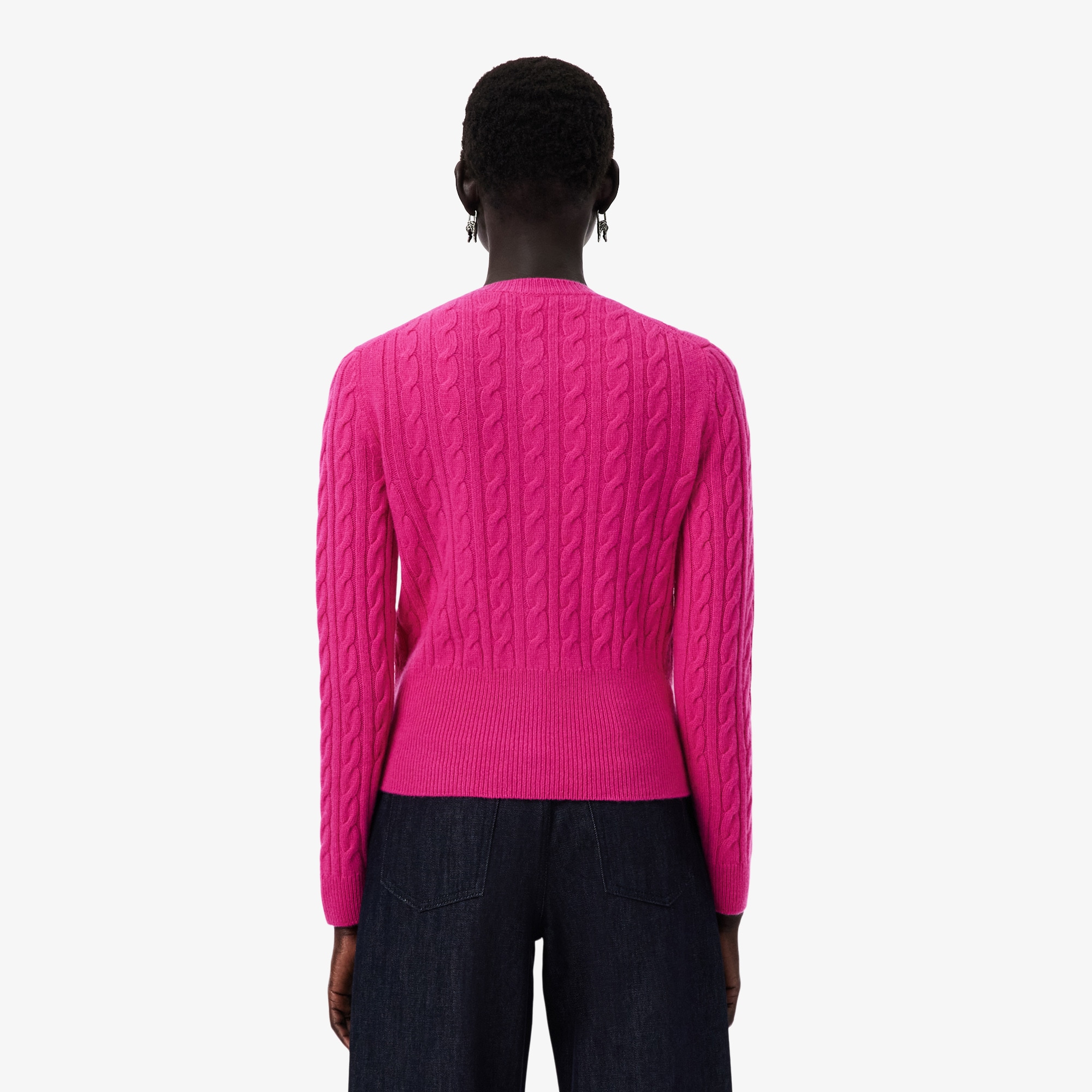 Kardigan Cashmere Rajut Cable Runway image number 2