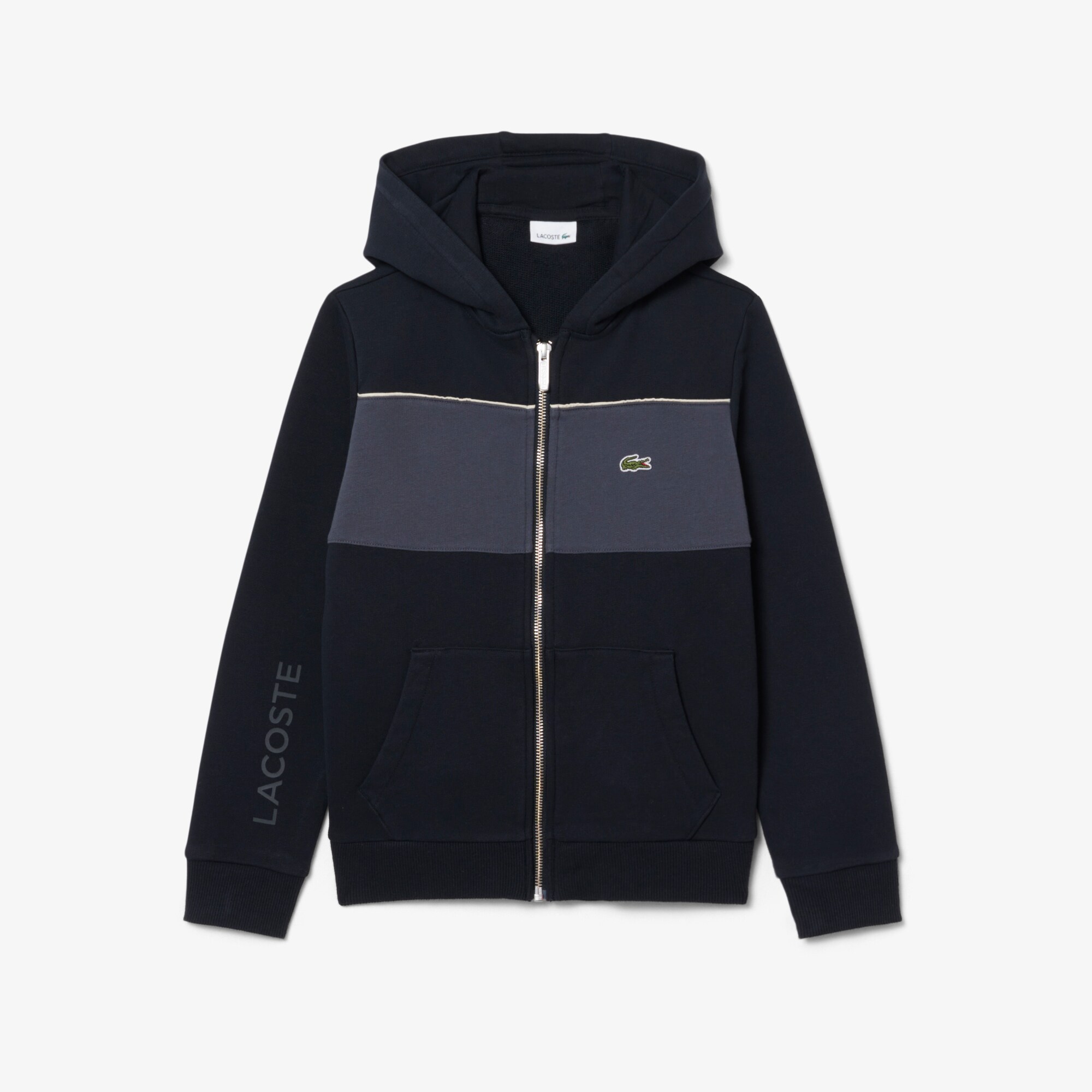 Hoodie Colour-Block Zipped image number 3
