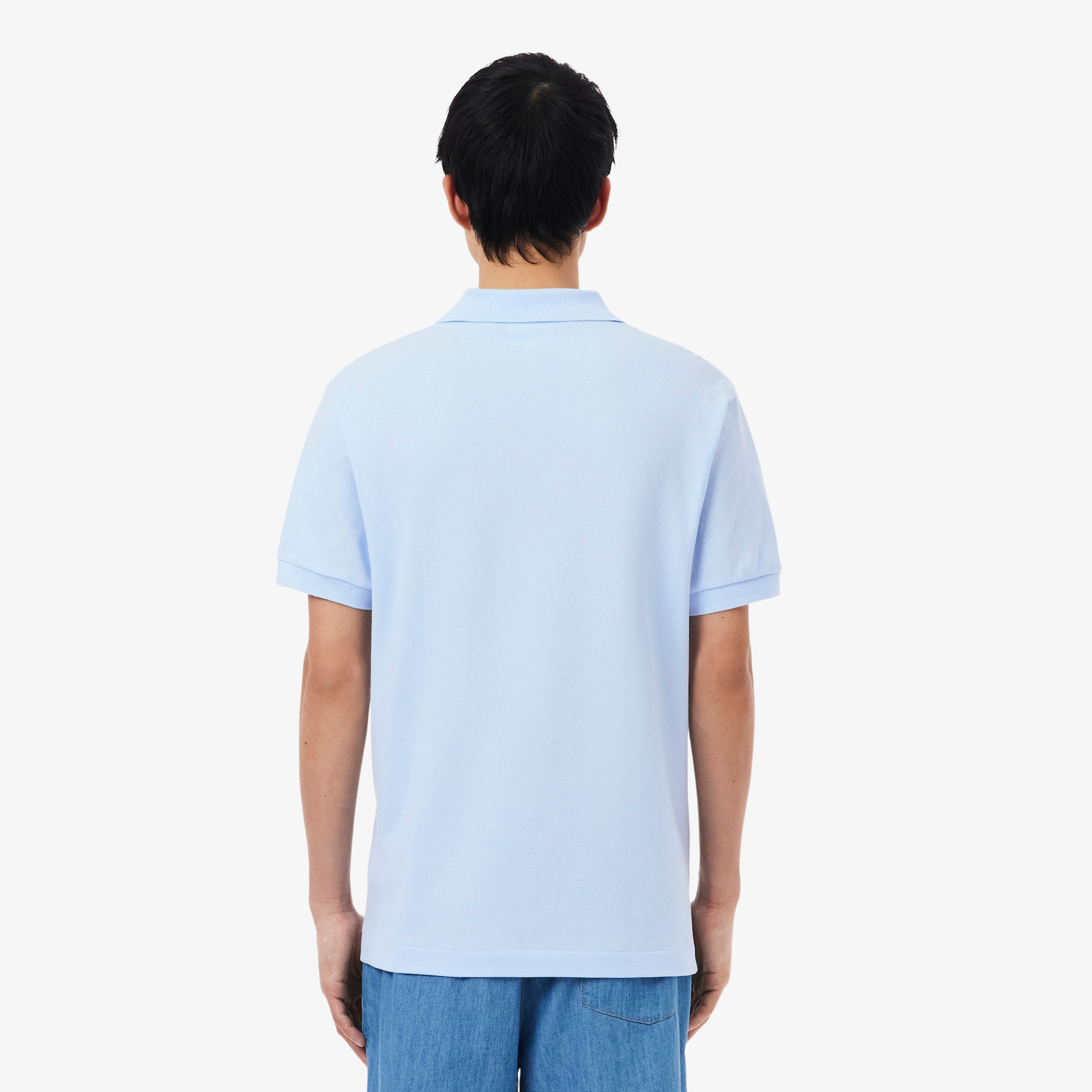 Original L.12.12 petit piqu&eacute; cotton Polo Shirt - GREEN image number 2