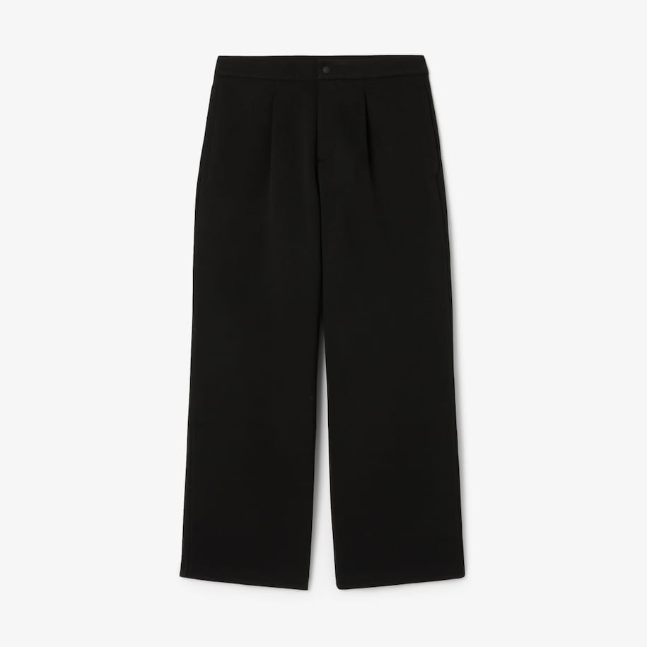 Loose Fit Piqu&eacute; Pleated Pants image number 3