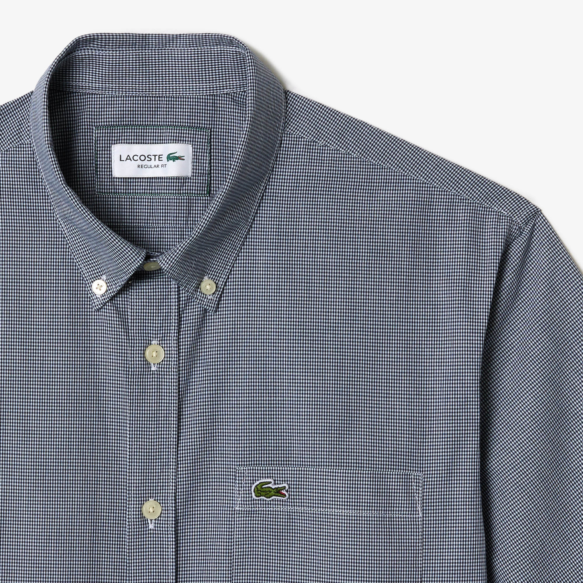 Short Sleeved Regular Fit Gingham Shirt image number 4
