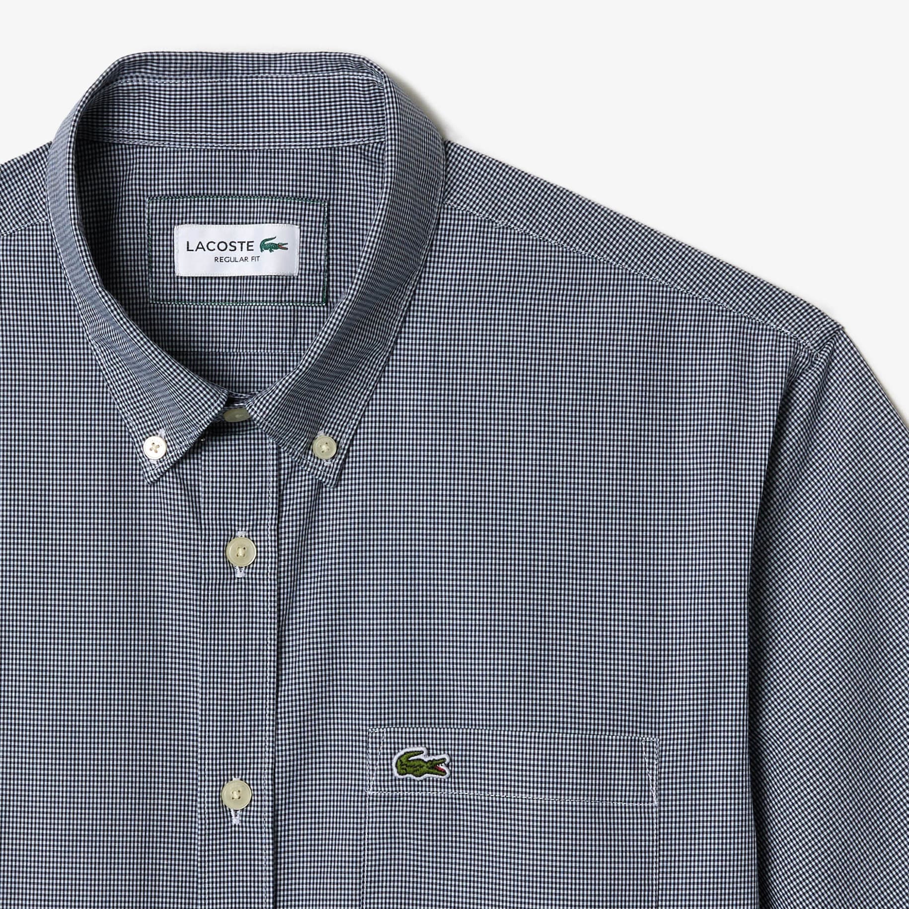 Short Sleeved Regular Fit Gingham Shirt image number 4